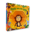 Board book: Peek into the Wild  Illustrated rhymes for kids  Board Book for Children Age 13 Years