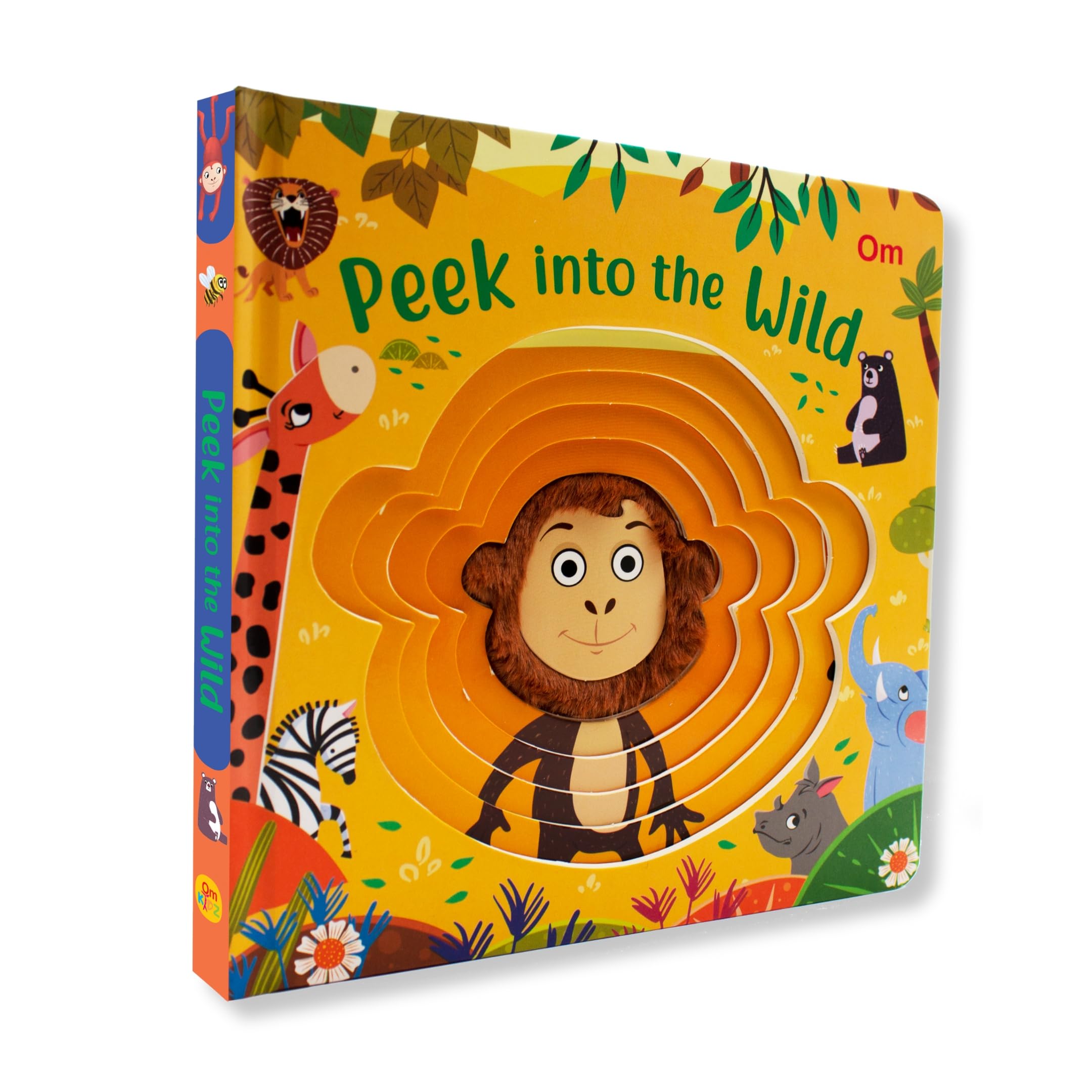 Board book: Peek into the Wild  Illustrated rhymes for kids  Board Book for Children Age 13 Years