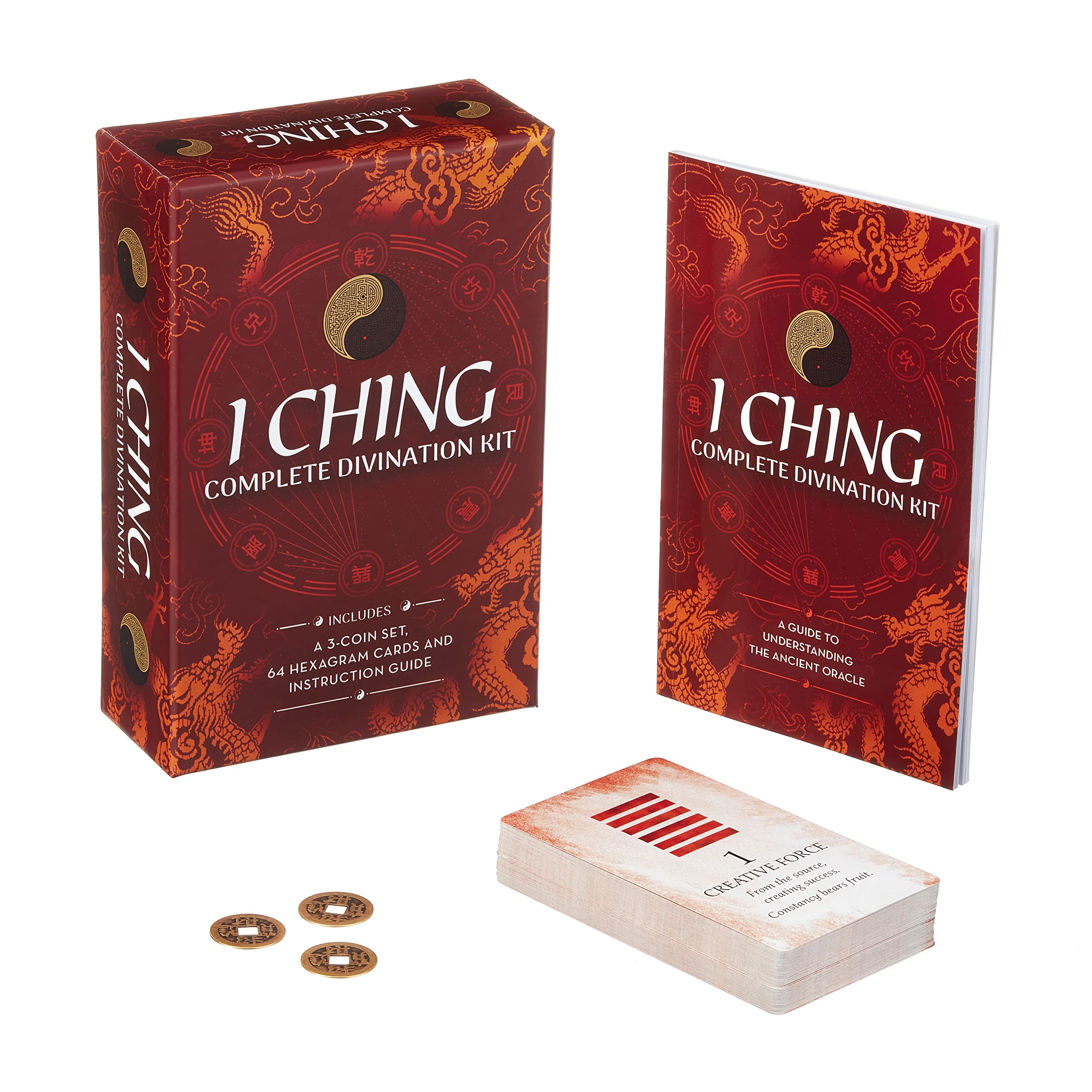 I Ching Complete Divination Kit: A 3Coin Set, 64 Hexagram Cards and Instruction Guide (Sirius Oracle Kits)