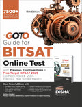 Disha Goto Guide For Bitsat Online Test 2025 With Previous Year Questions & Free Target Bitsat (10 Mock Tests & 2023 Previous Ye