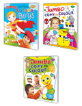 Ultimate Copy Colour Books | Pack Of 3 Books (V1) | Super Jumbo Combo For Collecters And Library Colouring Books