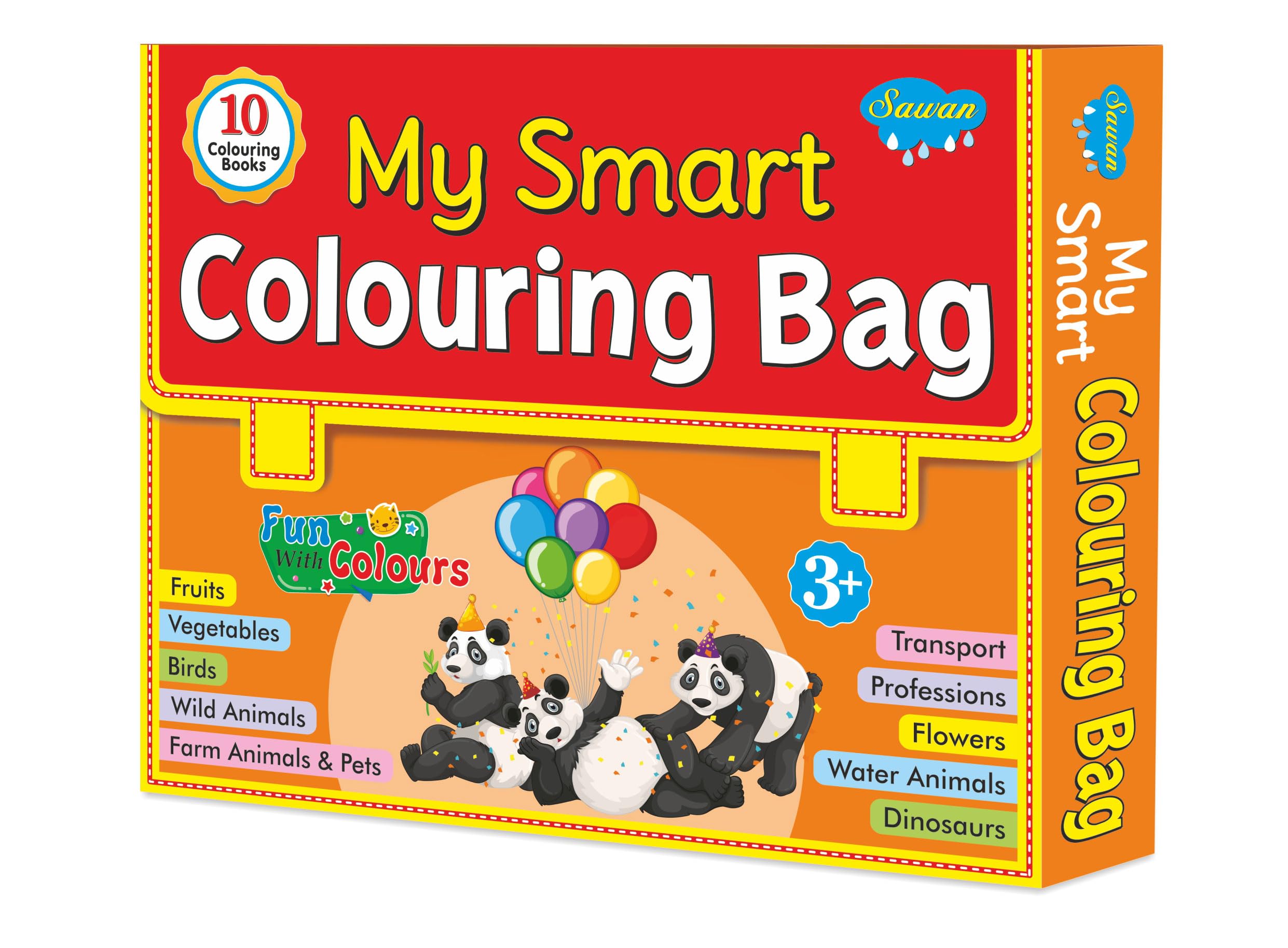 My Smart Colouring Bag | Colouring Books For Kids | Educational Colouring Bag Of 10 Books