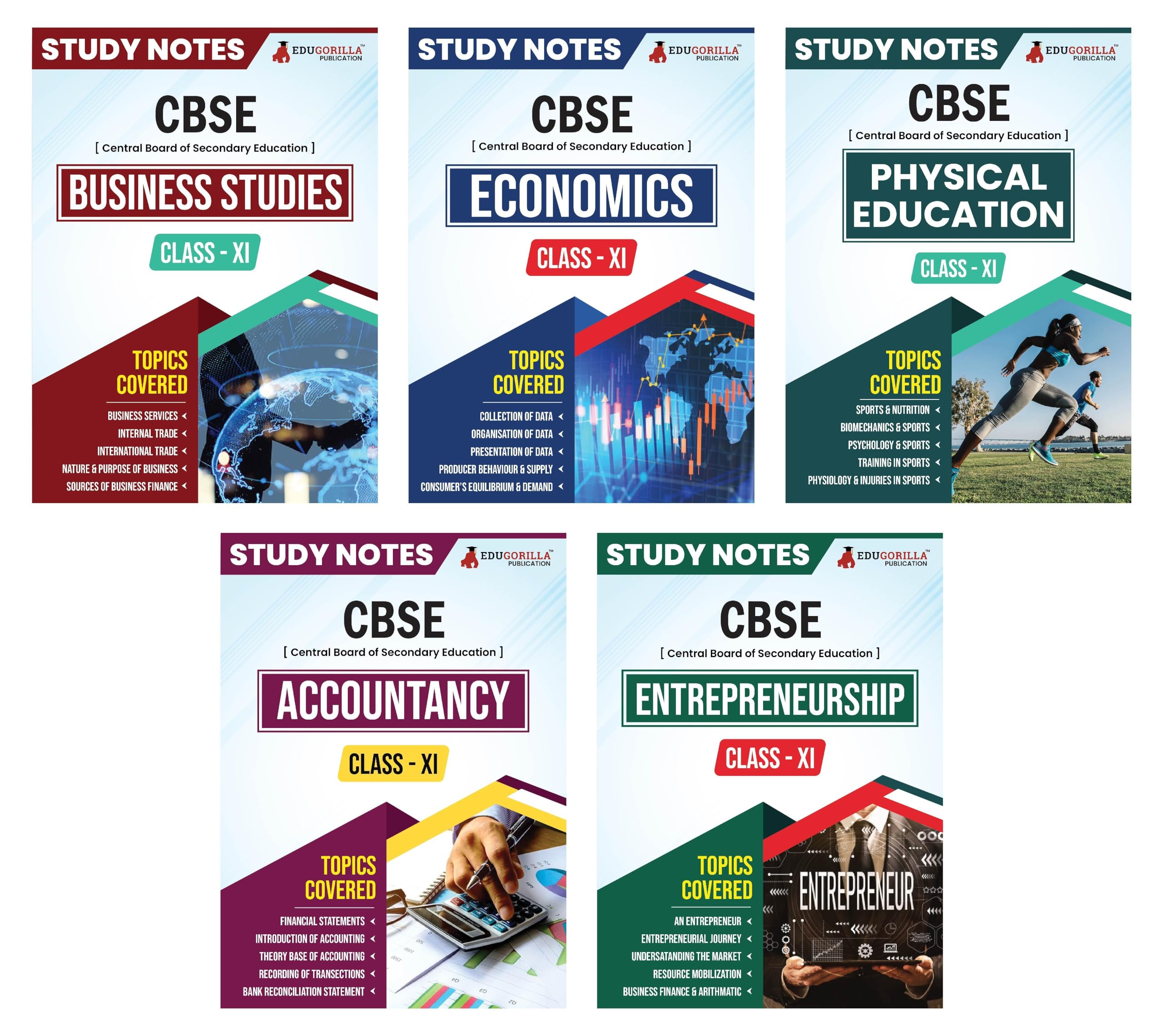 Cbse Class Xi Cbse Commerce Stream Combo Notes  Accountancy, Business Studies, Economics, Entrepreneurship, Physical Education 