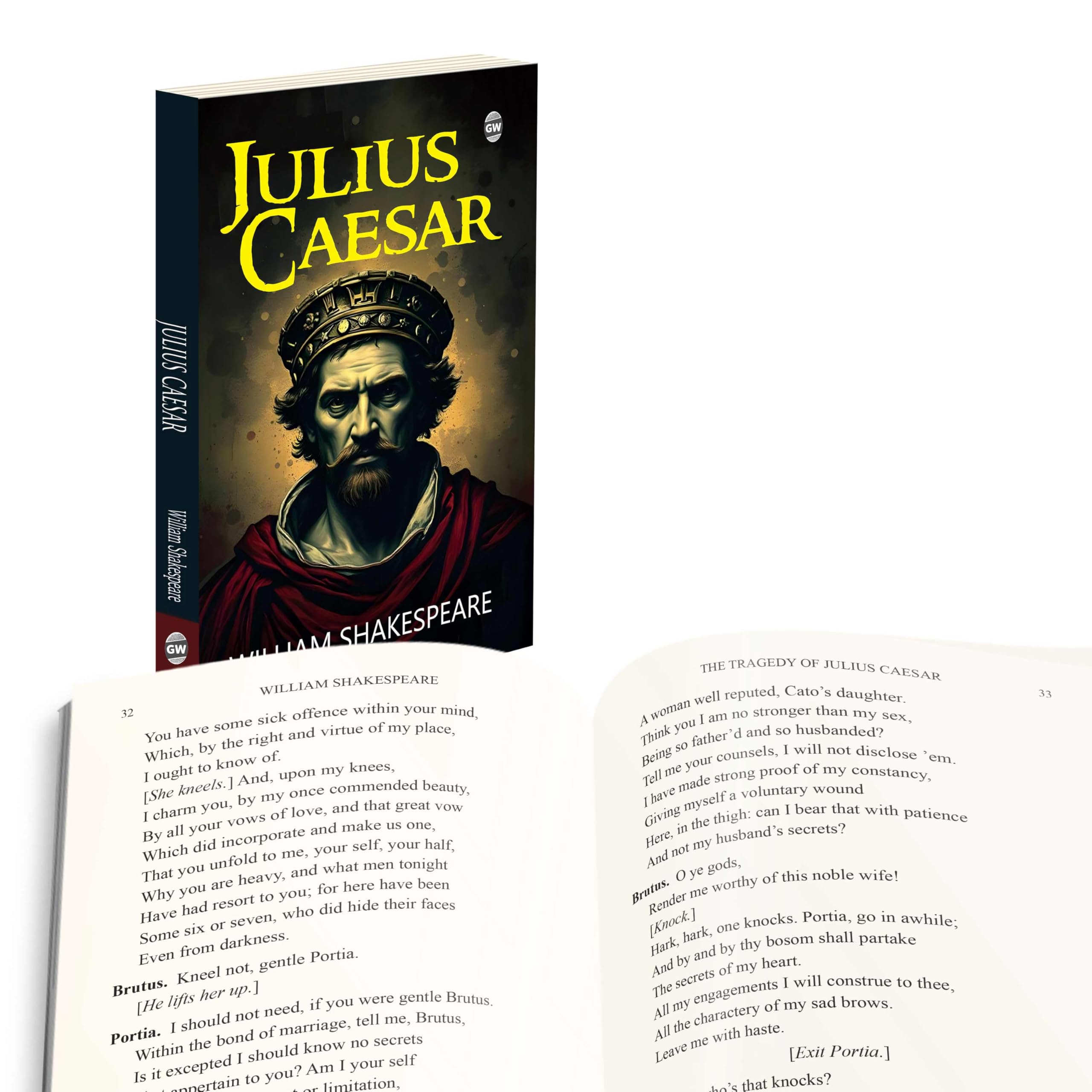 Julius Caesar (Paperback) : Historic Roman narrative, drama of loyalty and fate, timeless English classic, world stage literatu