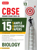 Mtg Cbse Class 12 Scoremore 15 Sample Papers Biology Book For 20252026 Board Exam | ChapterWise CompetencyBased Questions (Cb