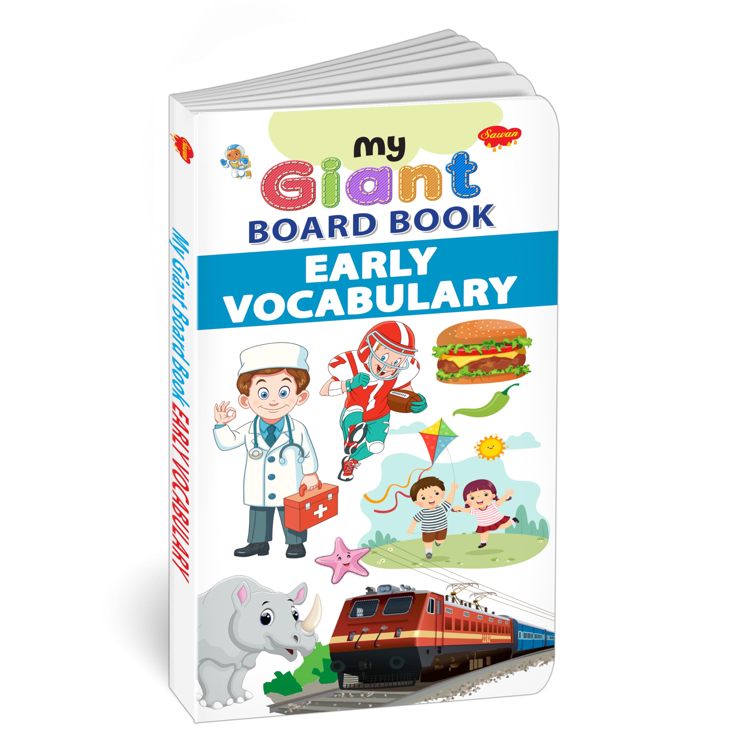 My Giant Board Book : Early Vocabulary  Board book for toddlers, Preschool Kids Books, Picture board for early learners