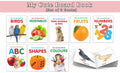 My Cute Board Book ABC, Colours, Birds, Fruits, Farm Animals & Pets, Vegetables, Shapes and Numbers : Baby board books, Educatio
