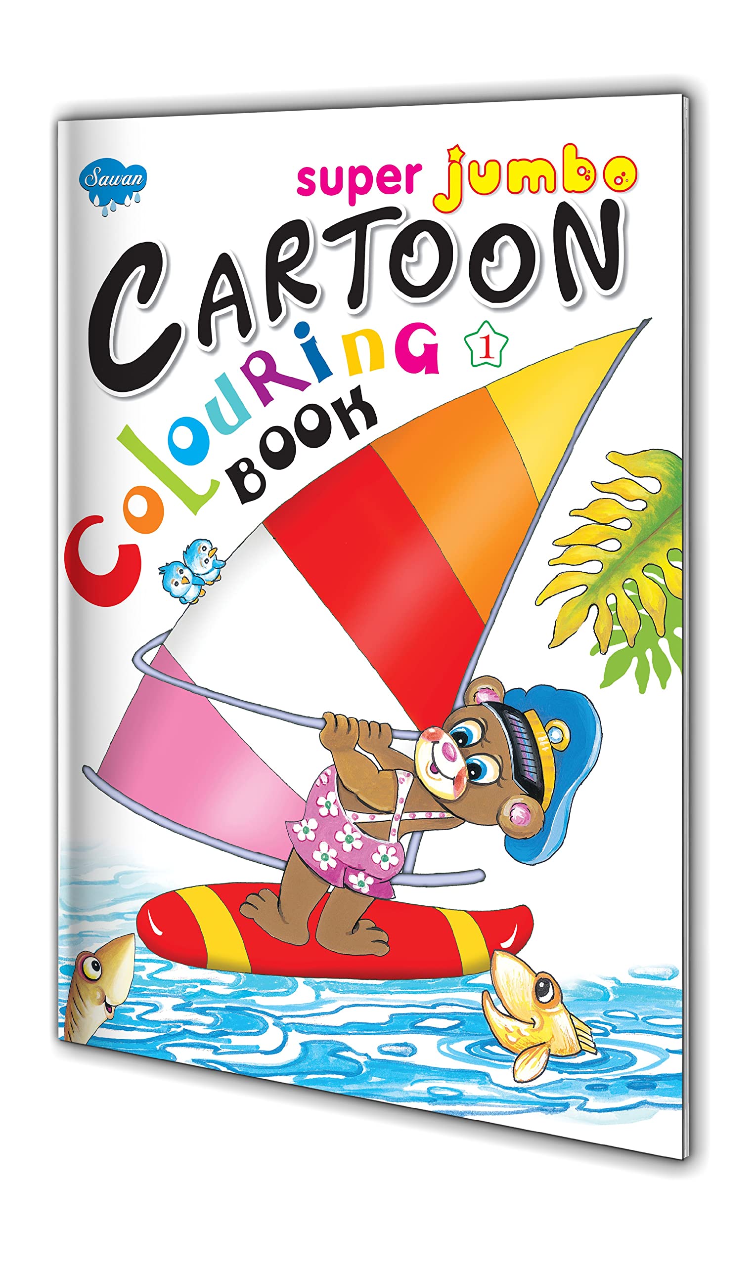 Super Jumbo Cartoon Colouring Book1 By Sawan