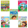 Dora the Explorer Fun Pack of Activity| Story book| Colouring| Sticker play book Set of 5
