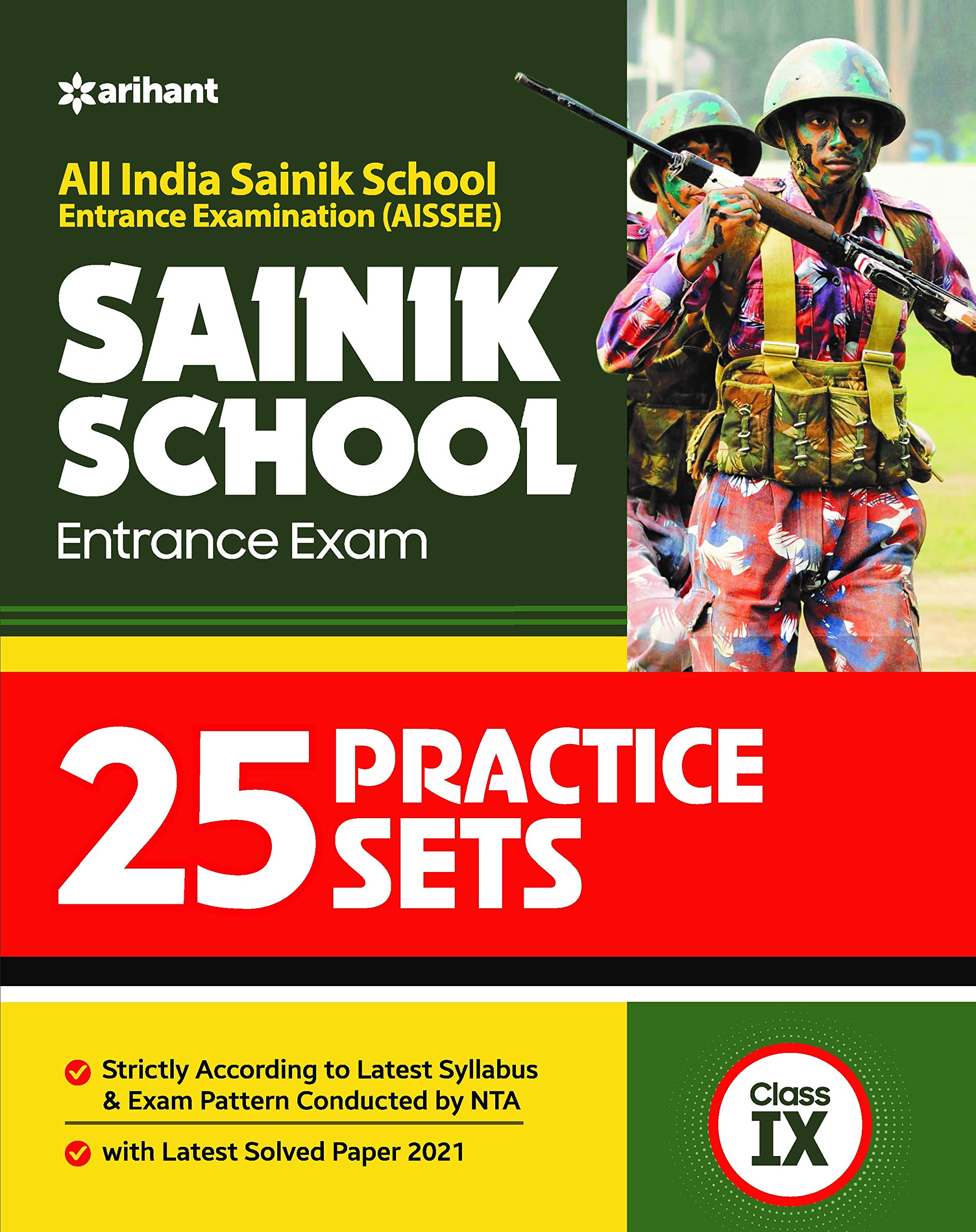 25 Practice Sets Sainik School Pravesh Pariksha Class 9 2022 (Old Edition)