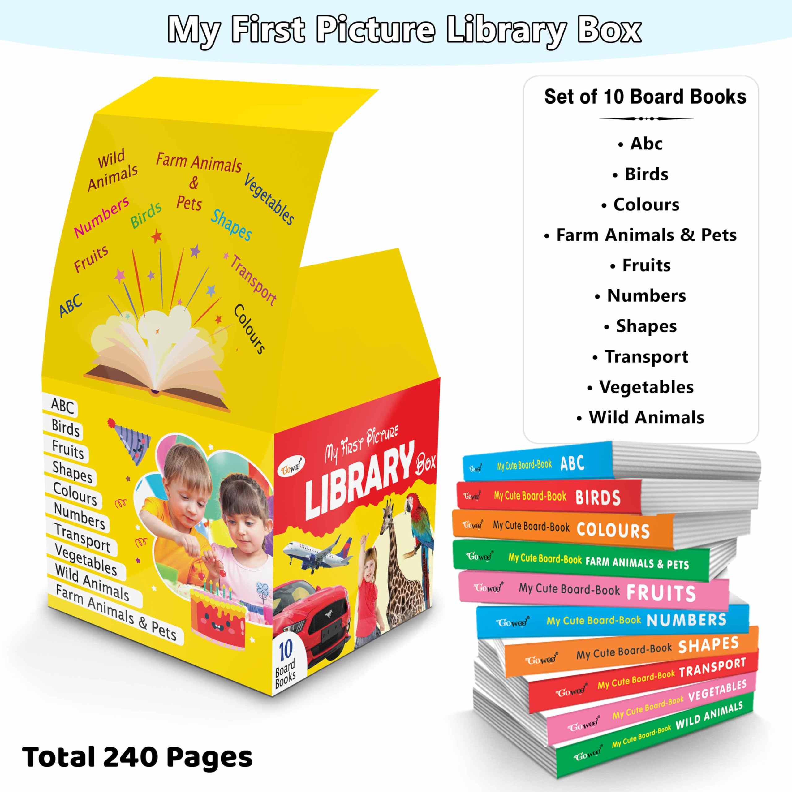 book set for children (Yellow Edition) : Set Of 10 Books
