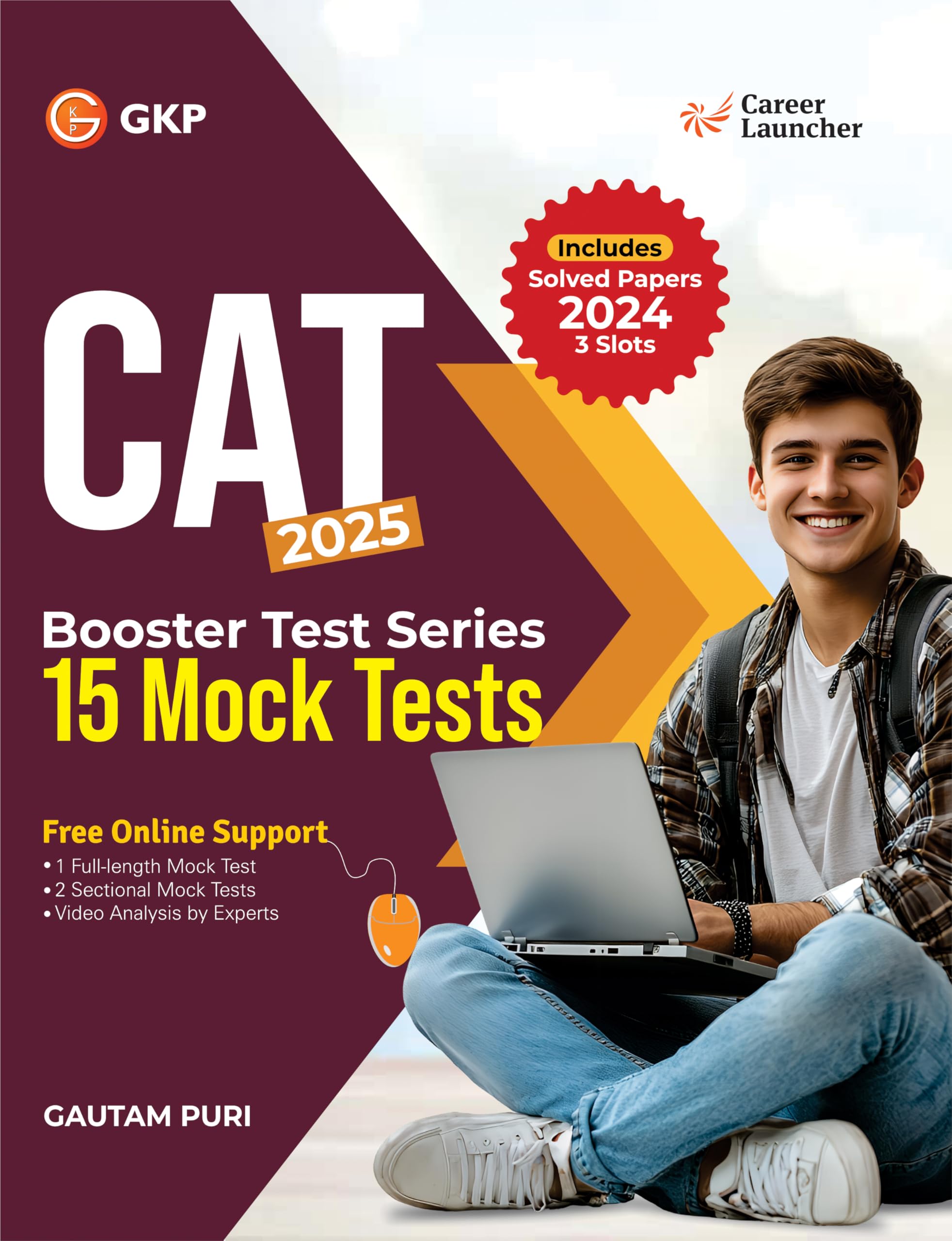 GKP CAT 2025 Booster Test Series | 15 FullLength Mock Tests with Solutions, Free Online Support & Detailed Explanations | Solve