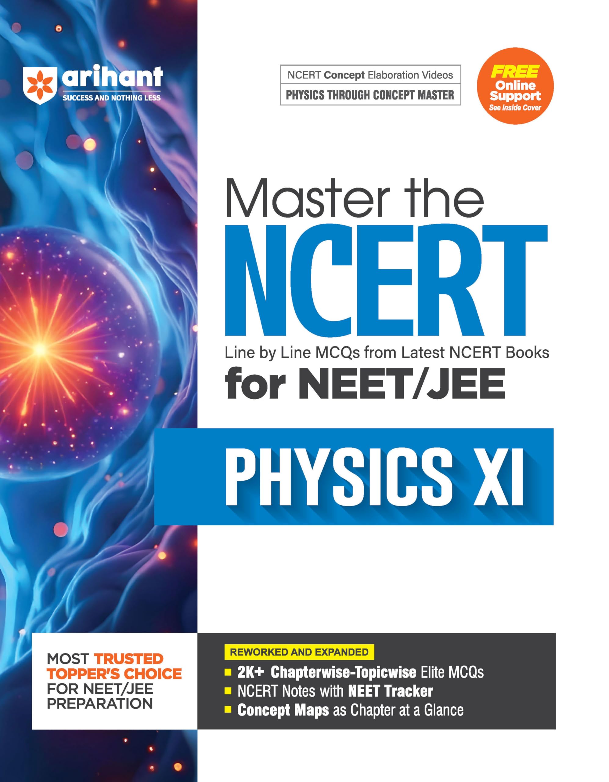 (Old Edition) Arihant Master the NCERT Physics Class 11 for NEET/JEE 2026 | Line by Line MCQs from Latest NCERT Books