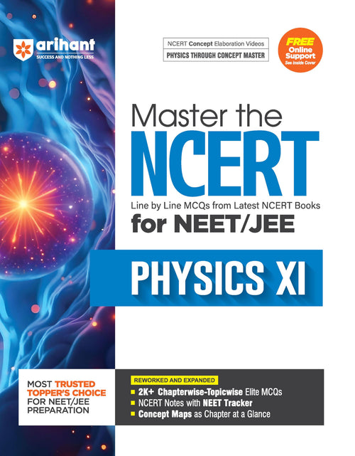 (Old Edition) Arihant Master the NCERT Physics Class 11 for NEET/JEE 2026 | Line by Line MCQs from Latest NCERT Books