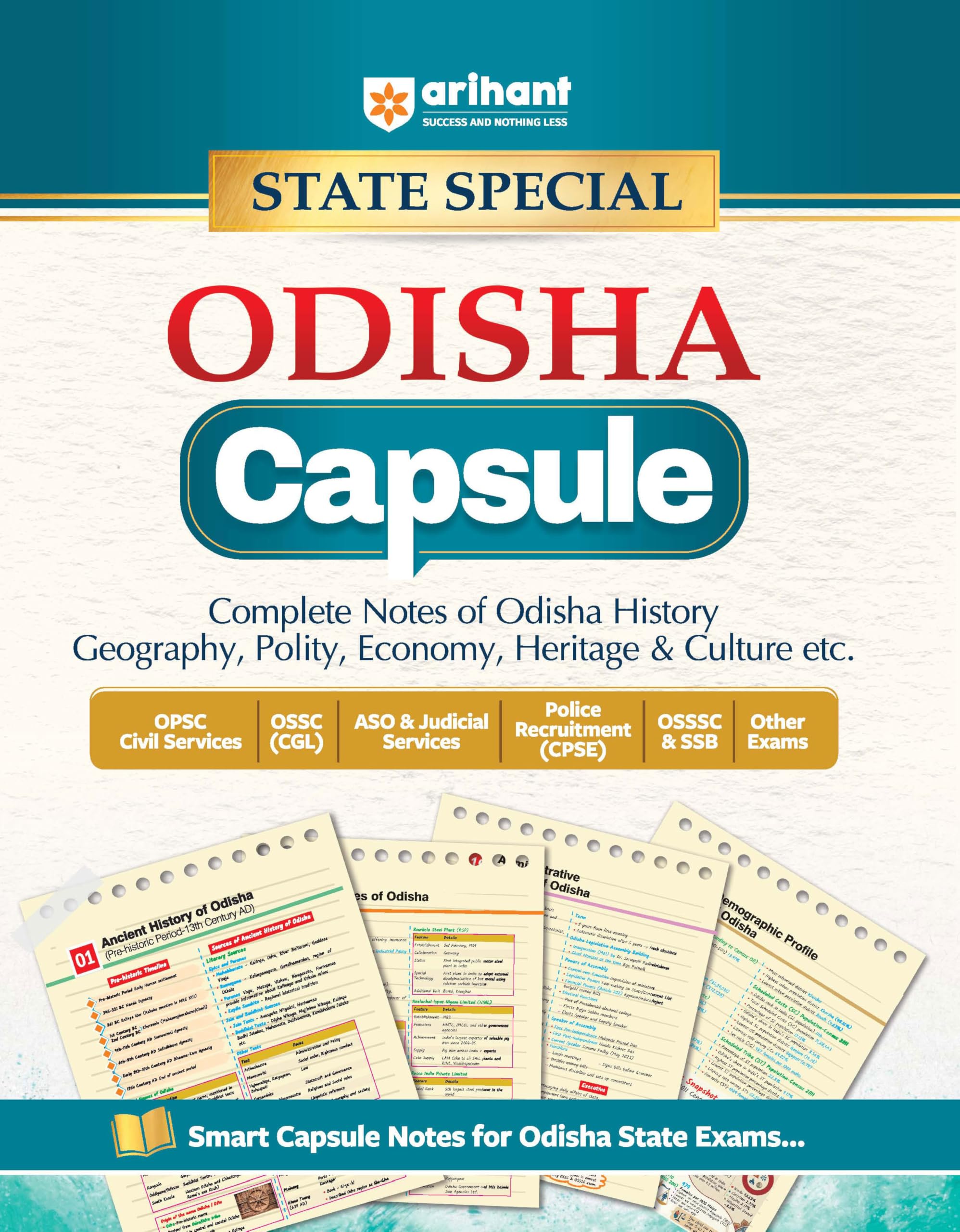 Arihant Odisha General Knowledge Capsule State Special | Odisha History, Geography, Polity, Economy, Heritage & Culture ke Compl