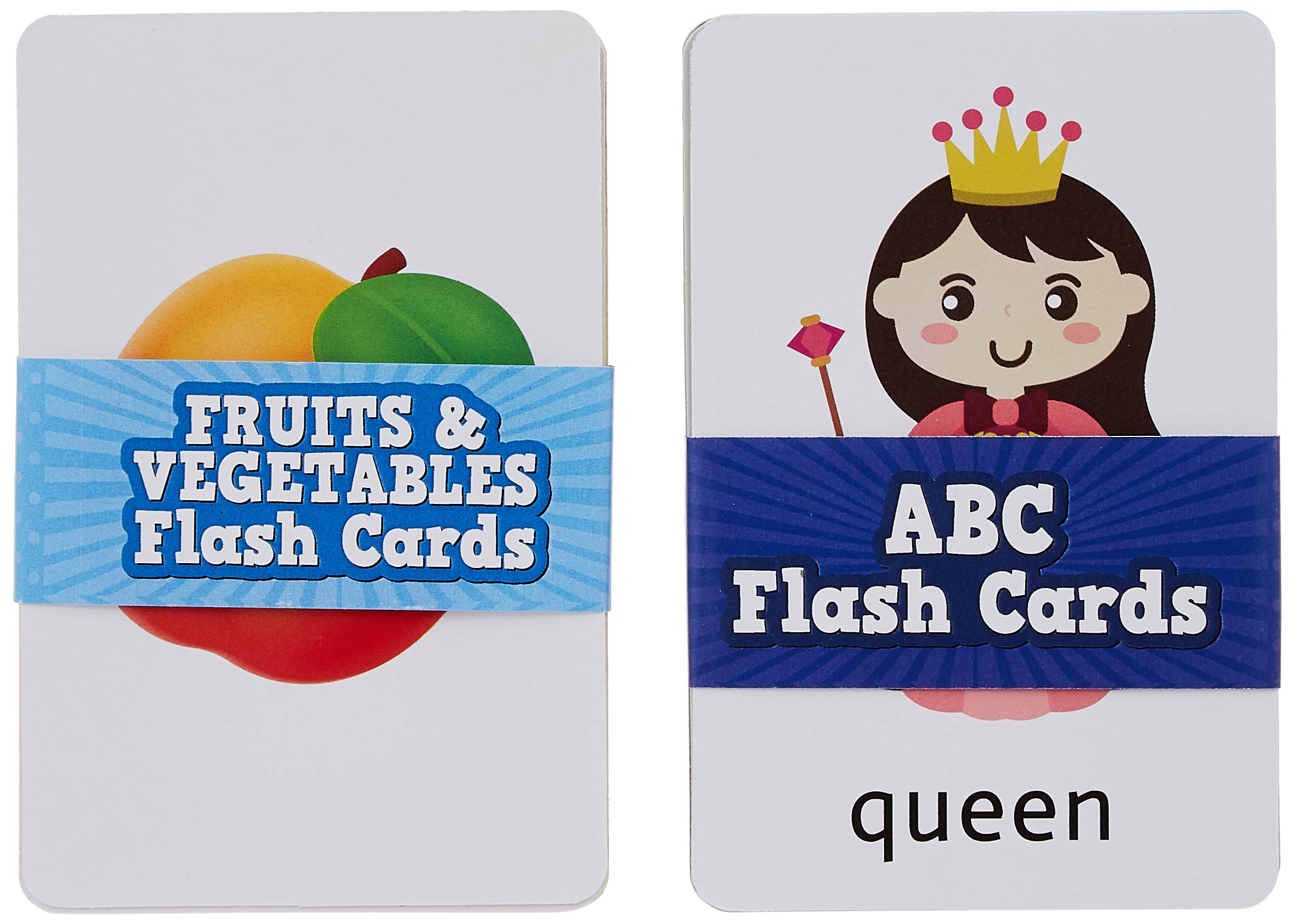 Amazon Brand  Solimo Kids My Creative_Thinking Very First Flash Cards (Set Of 2, Abc, Fruits & Vegetables)