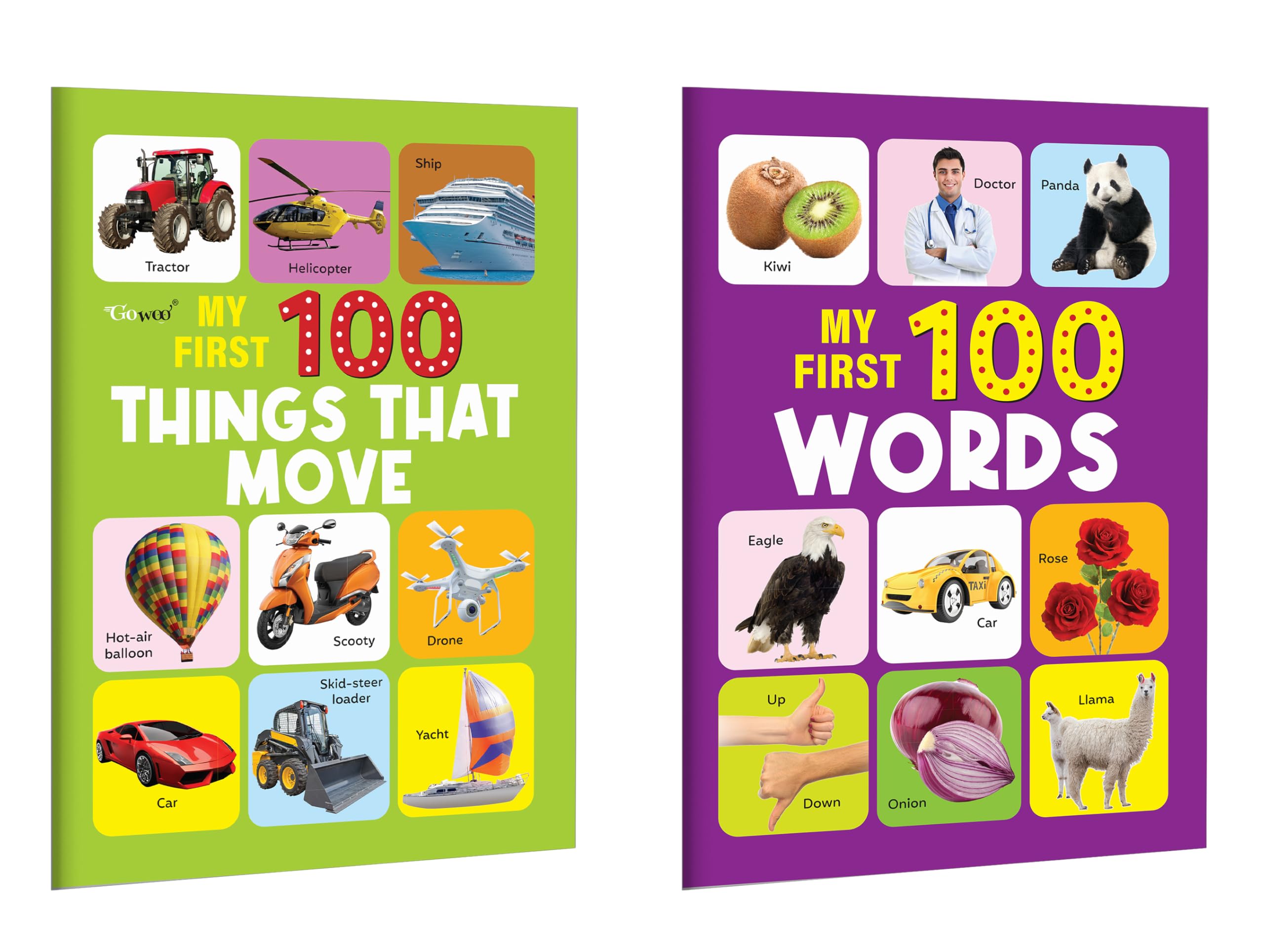 My First 100  Things that Move and Words : Transport and vocabulary books, preschool educational combo, toddler knowledge buil