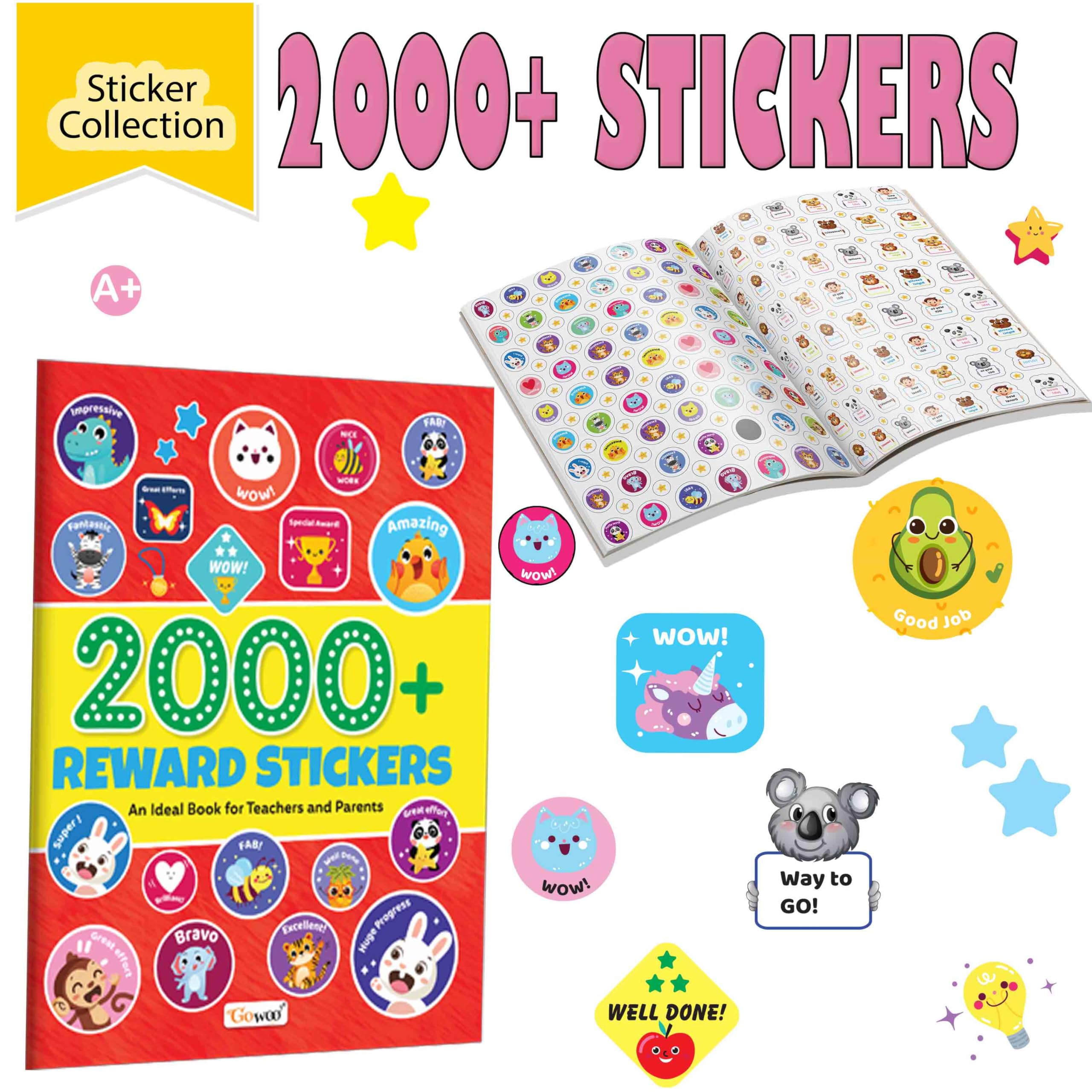 2000+ Reward Stickers : Encouraging and Fun Sticker Book, Motivational and Fun Sticker Book with Over 2000 Stickers to Boost the