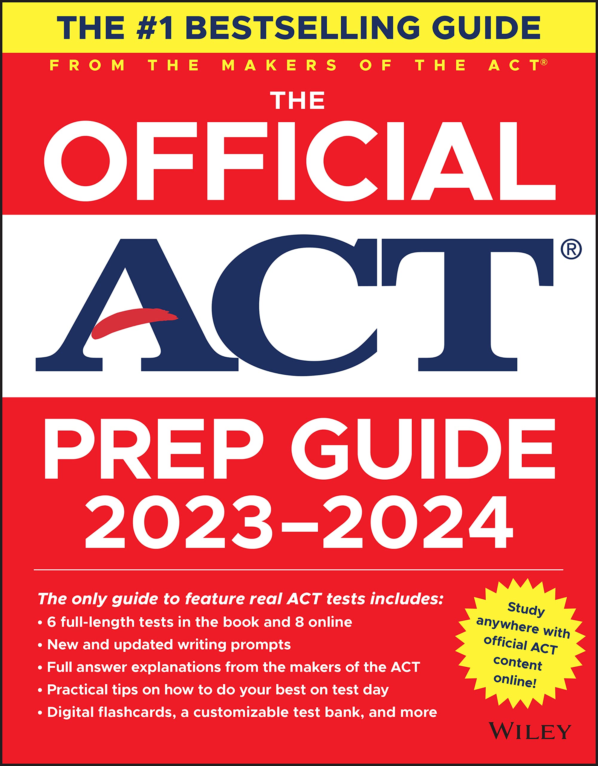 The Official ACT Prep Guide 20232024: Book + 8 Practice Tests + 400 Digital Flashcards + Online Course