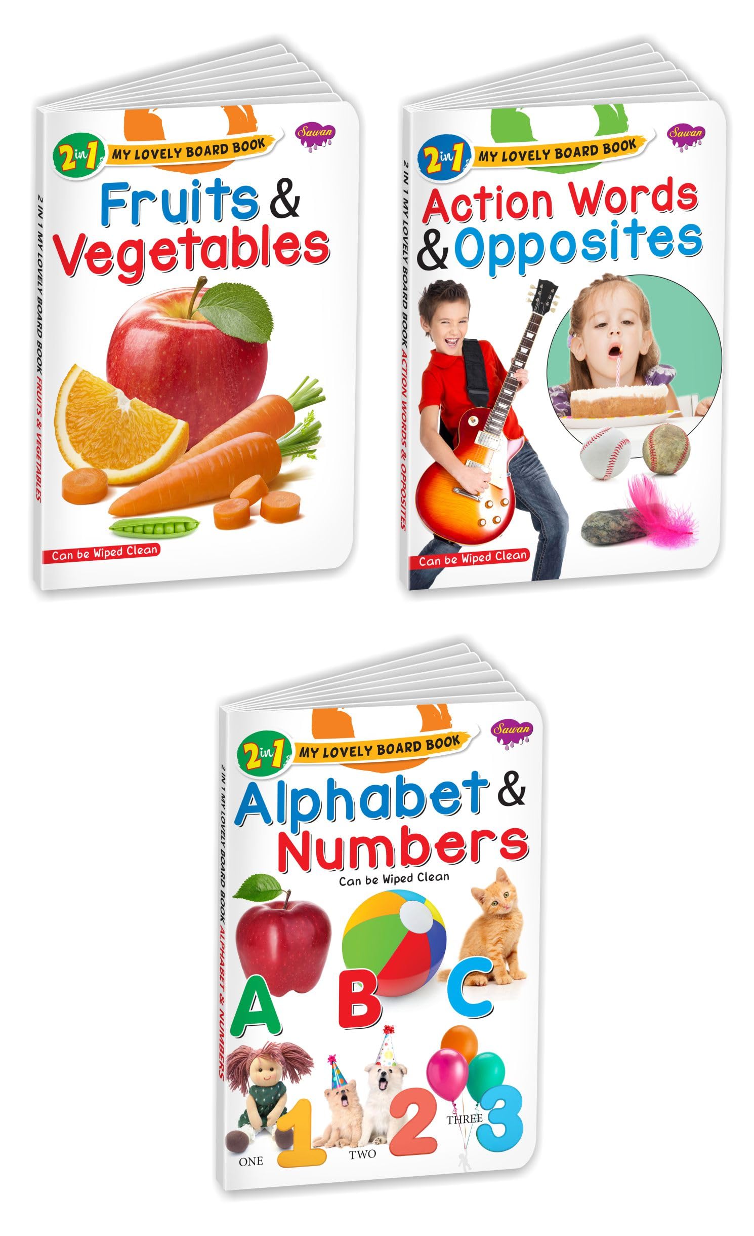 My First Learning Library Of Lovely Board Books | Books For Kids Pack Of 3 Books By Manoj Publications