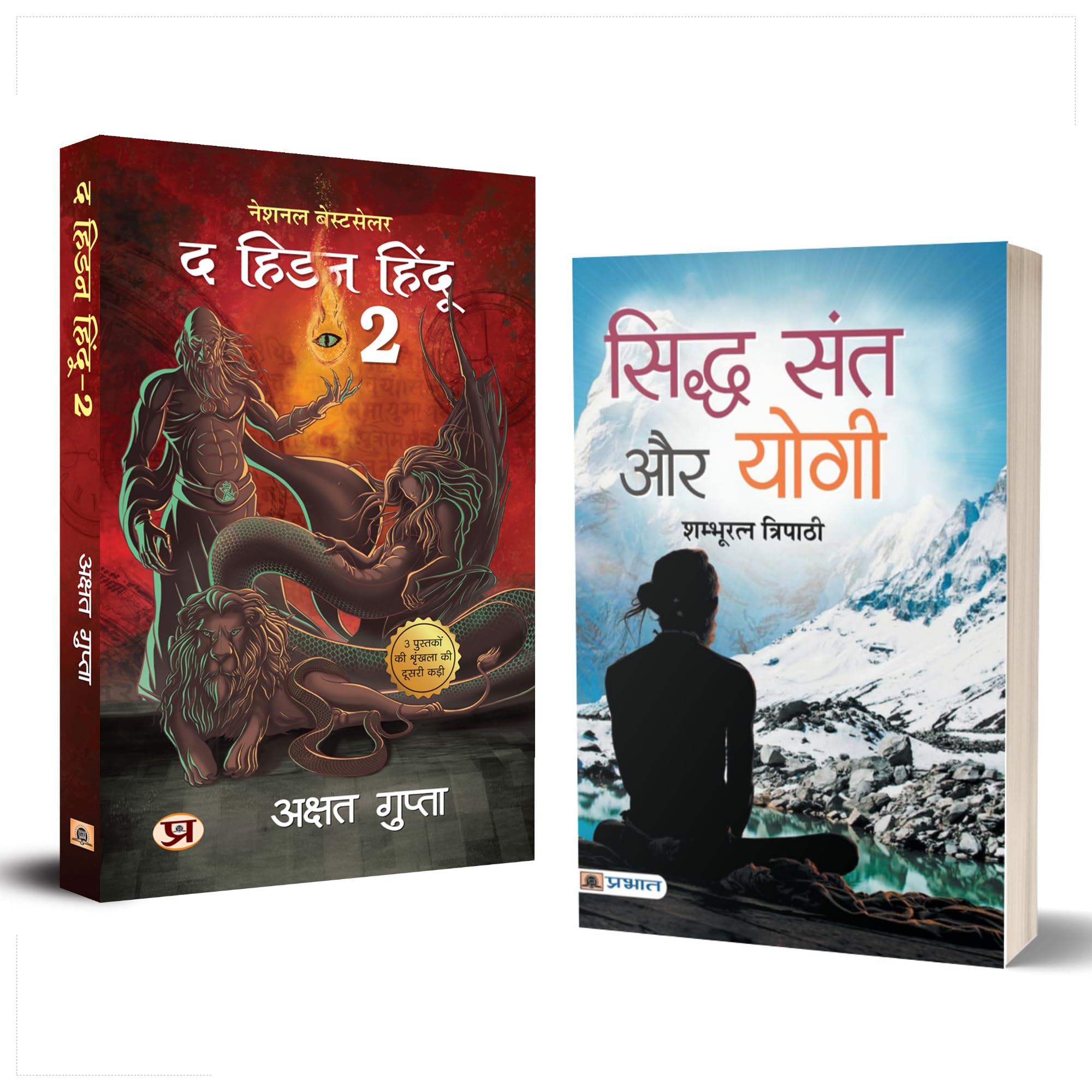 Siddha Sant Aur Yogi & The Hidden Hindu Book 2 (Set of 2 Hindi Books)