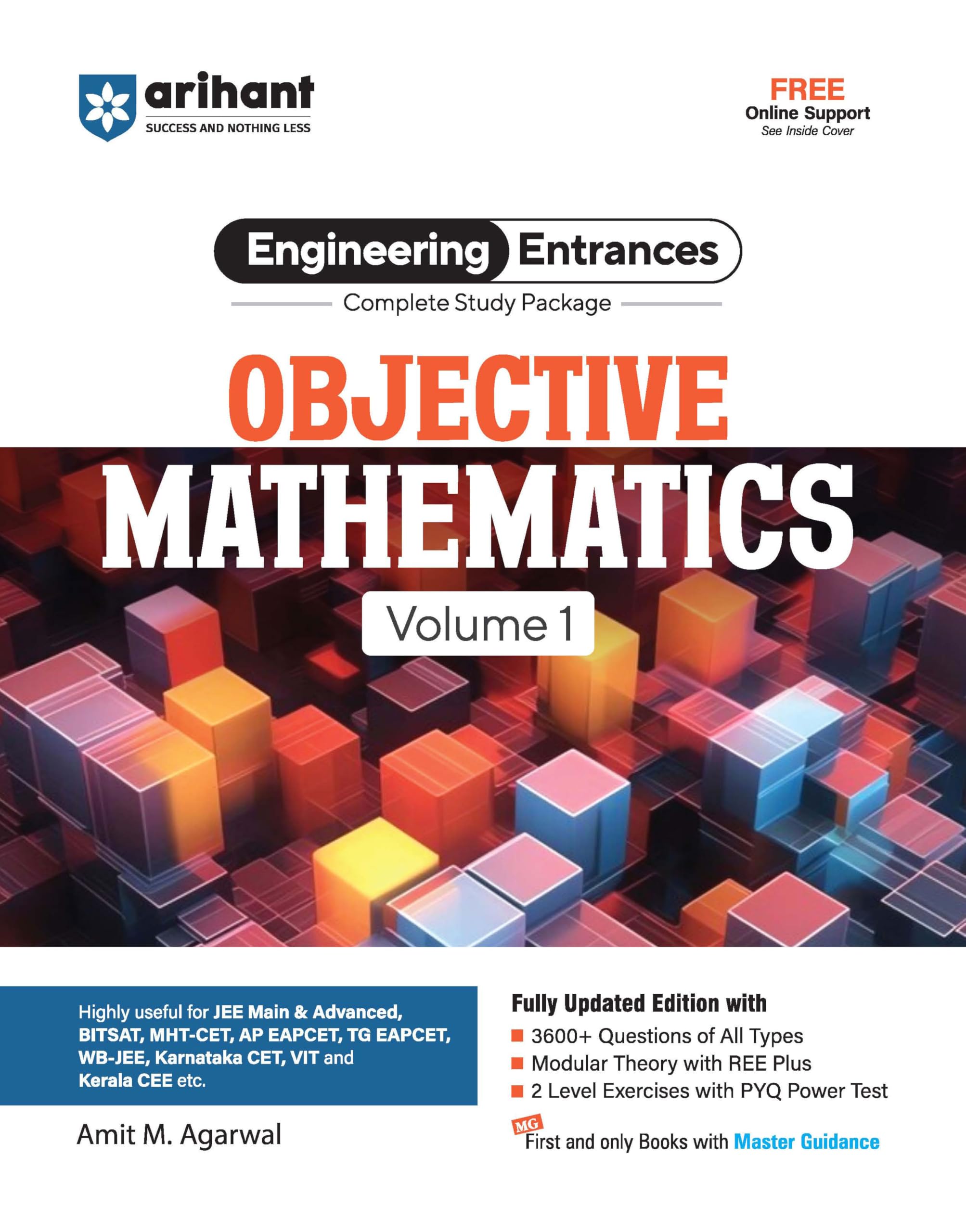 (Old Edition) Arihant JEE Main Objective Mathmatices for Volume 1 | Other Engineering Entrances 20252026 (Objective Physics Ser