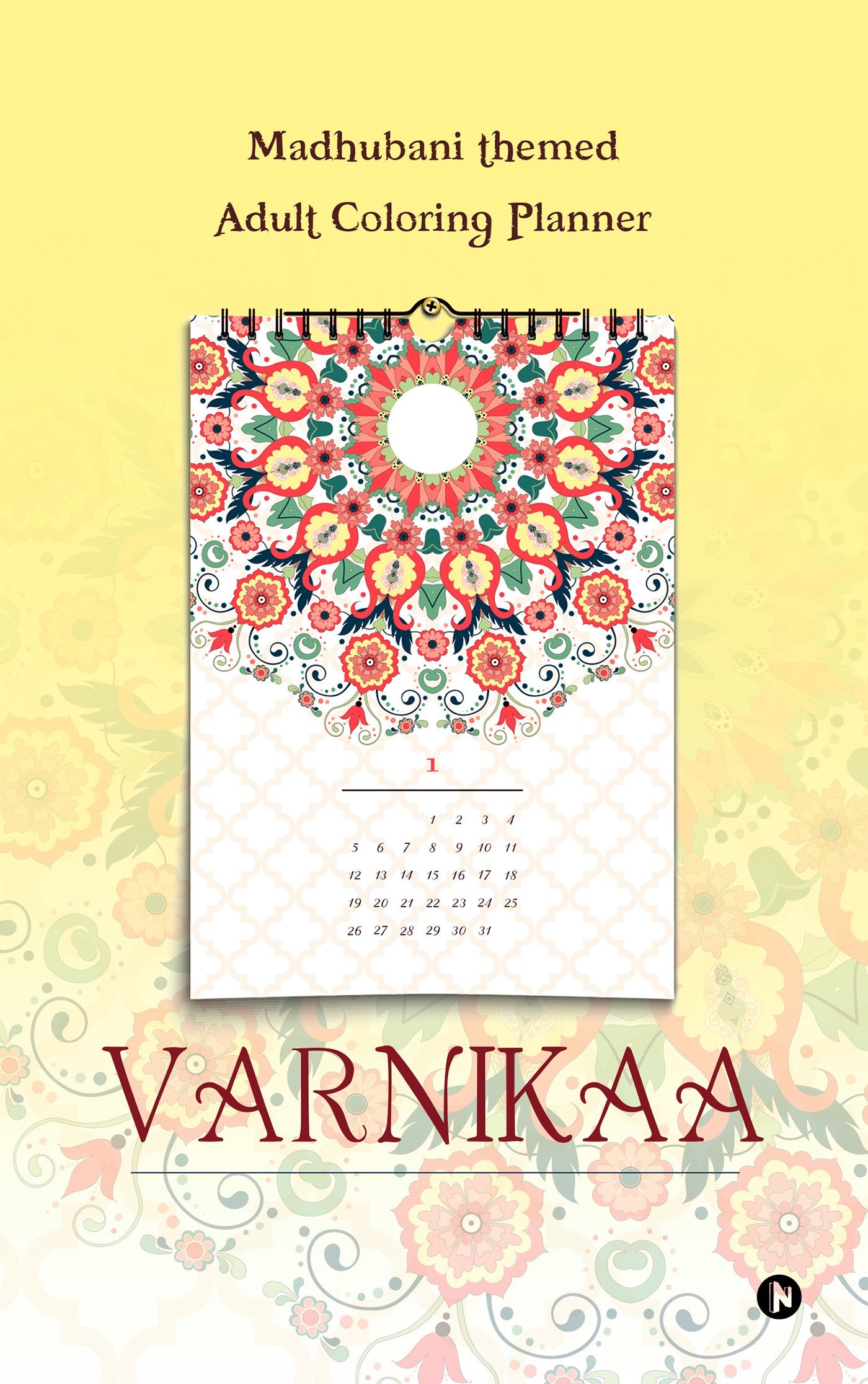 Varnikaa : Madhubani themed Adult Coloring Planner