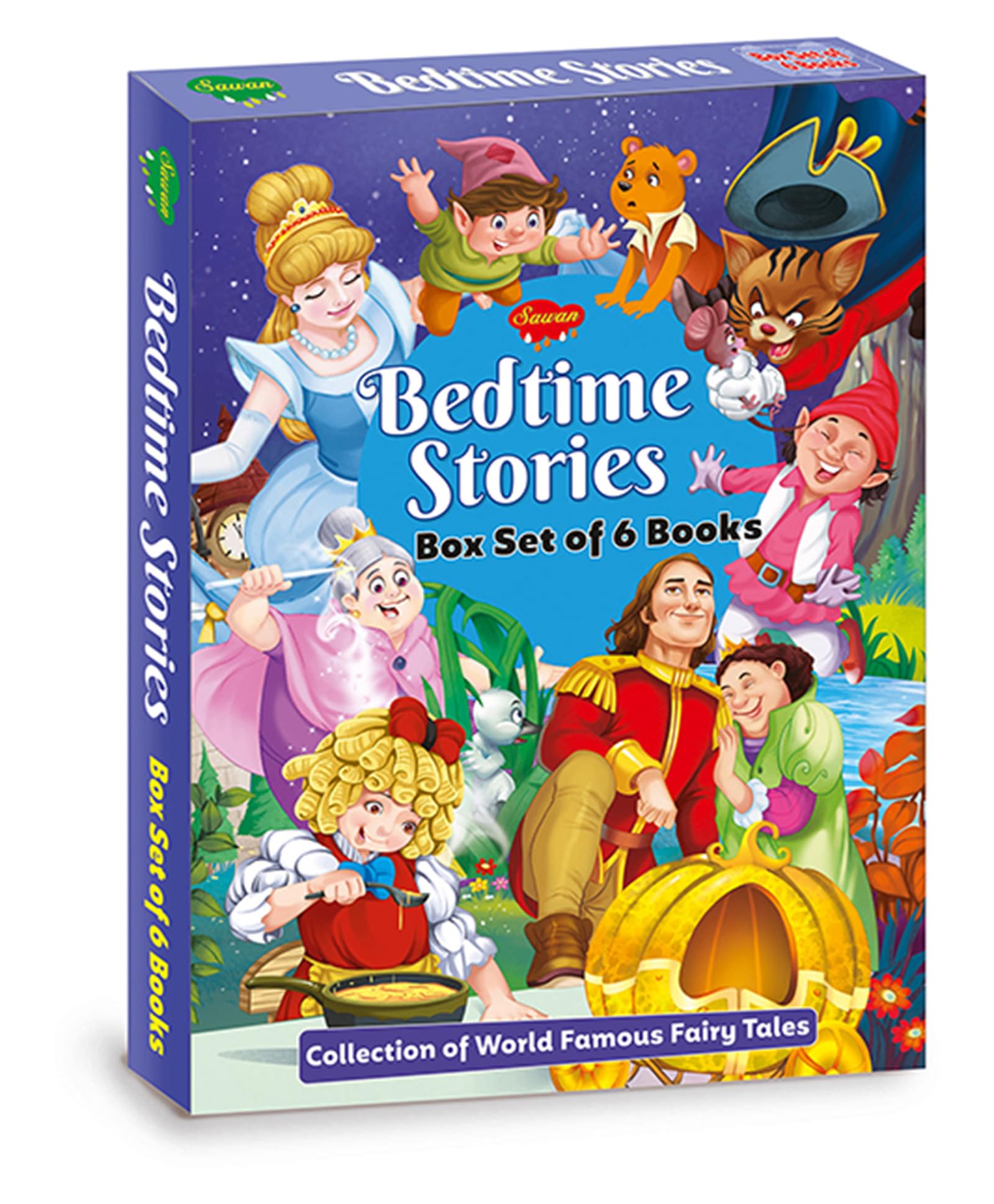 Bedtime Stories Box Set | Collection Of World Famous Fairy Tales | Set Of 6 Books | Fairy Tales Box