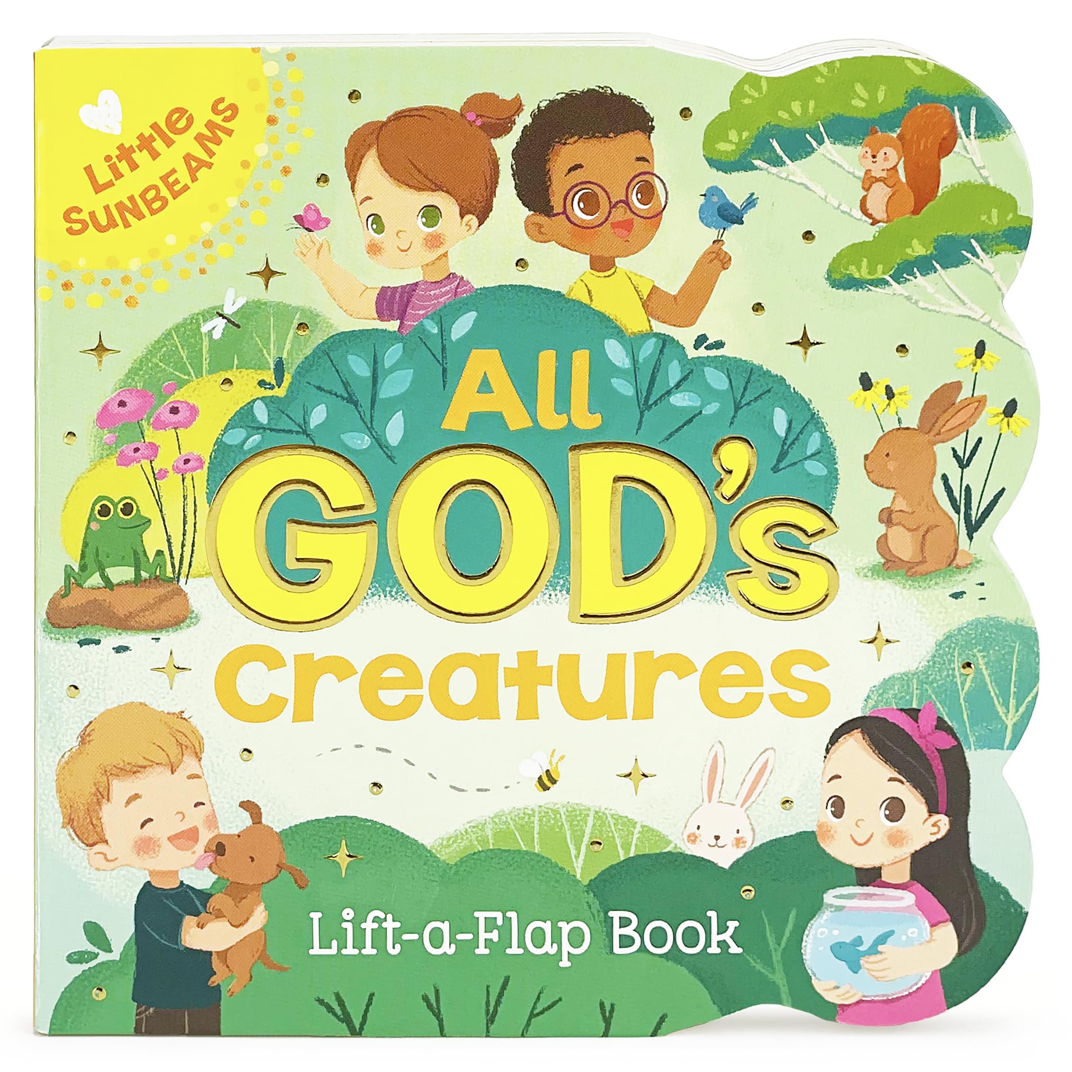 All Gods Creatures  LiftaFlap Board Book Gift for Easter Basket Stuffer, Christmas, Baptisms, Birthdays Ages 15 (Little Sun