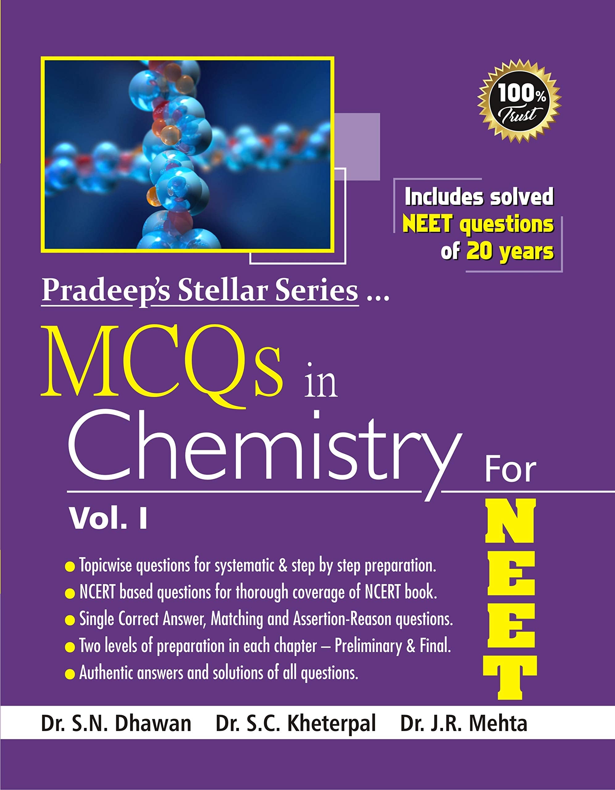 Pradeeps Stellar Series MCQs in Chemistry for NEET: Vol. 1, 2021