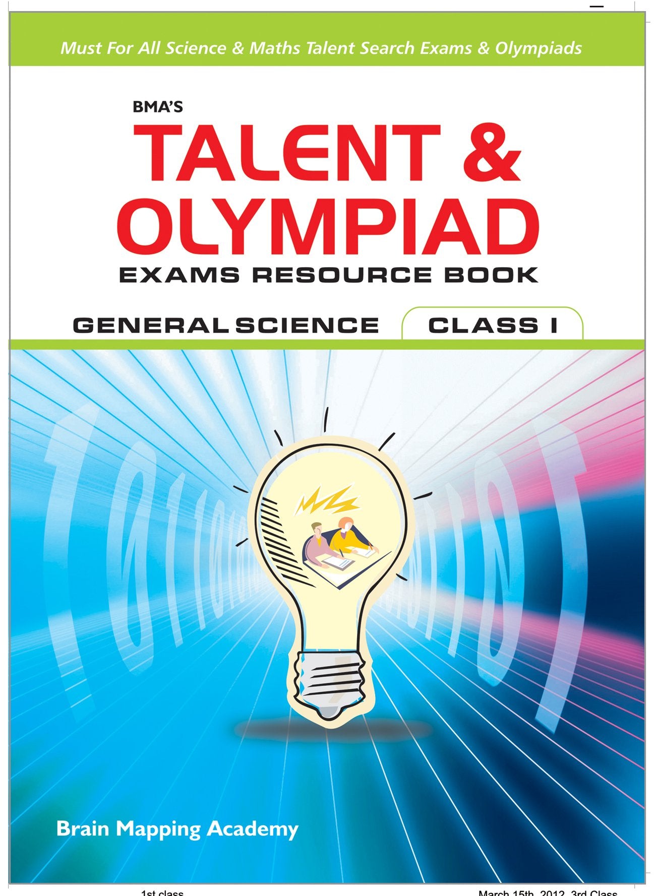BmaS Talent & Olympiad Exams Resource Book For Class1 (Evs)