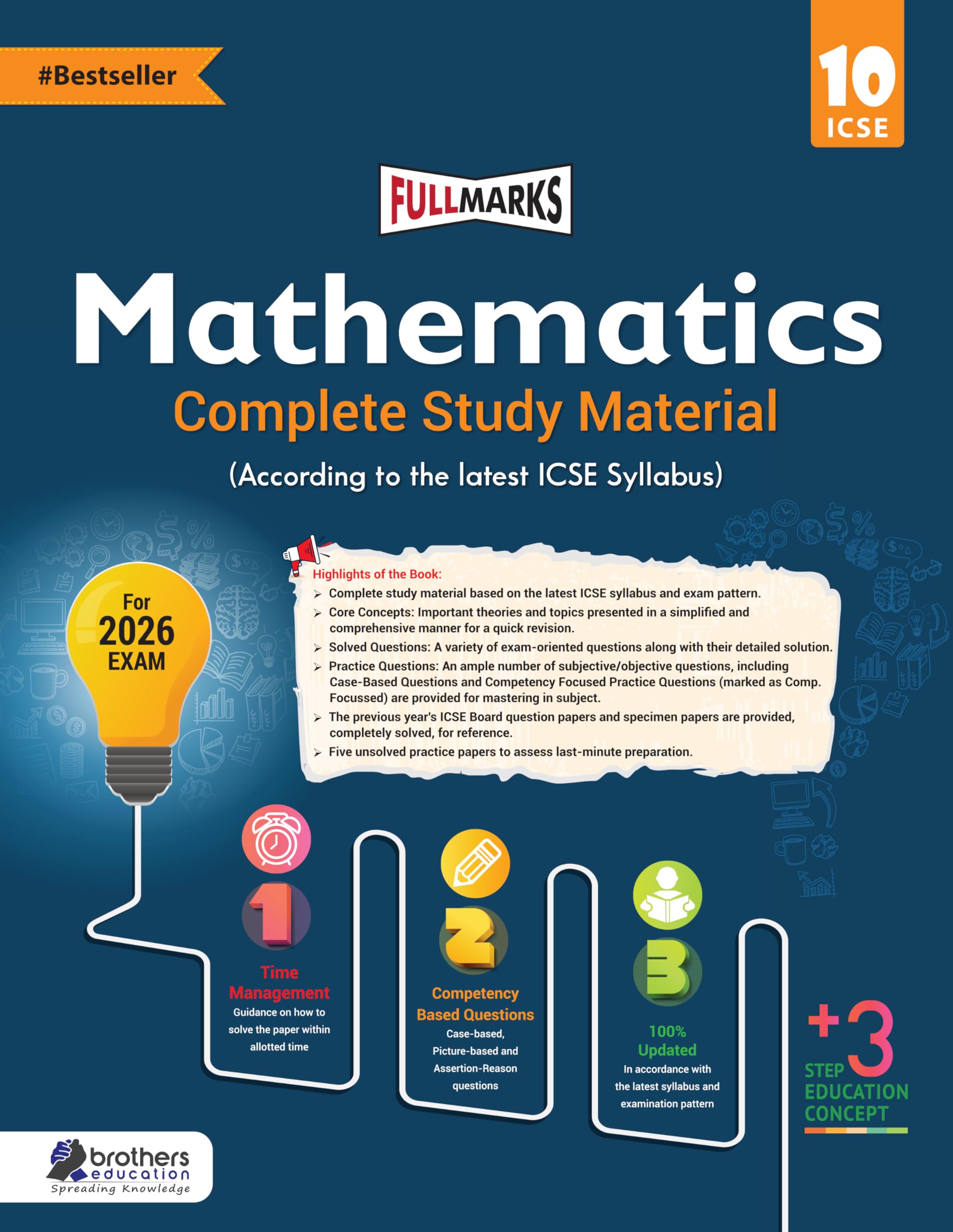 Full Marks ICSE Mathematics Class 10 Complete Study Material | Based on Latest ICSE Syllabus 2026 | Includes PYQs, Solved Q/A, C