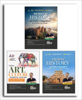 Disha Combo (Set Of 3 Books) Ancient, Medieval, Art & Culture Simplified By Avadh Ojha For Upsc & State Psc Civil Services Preli