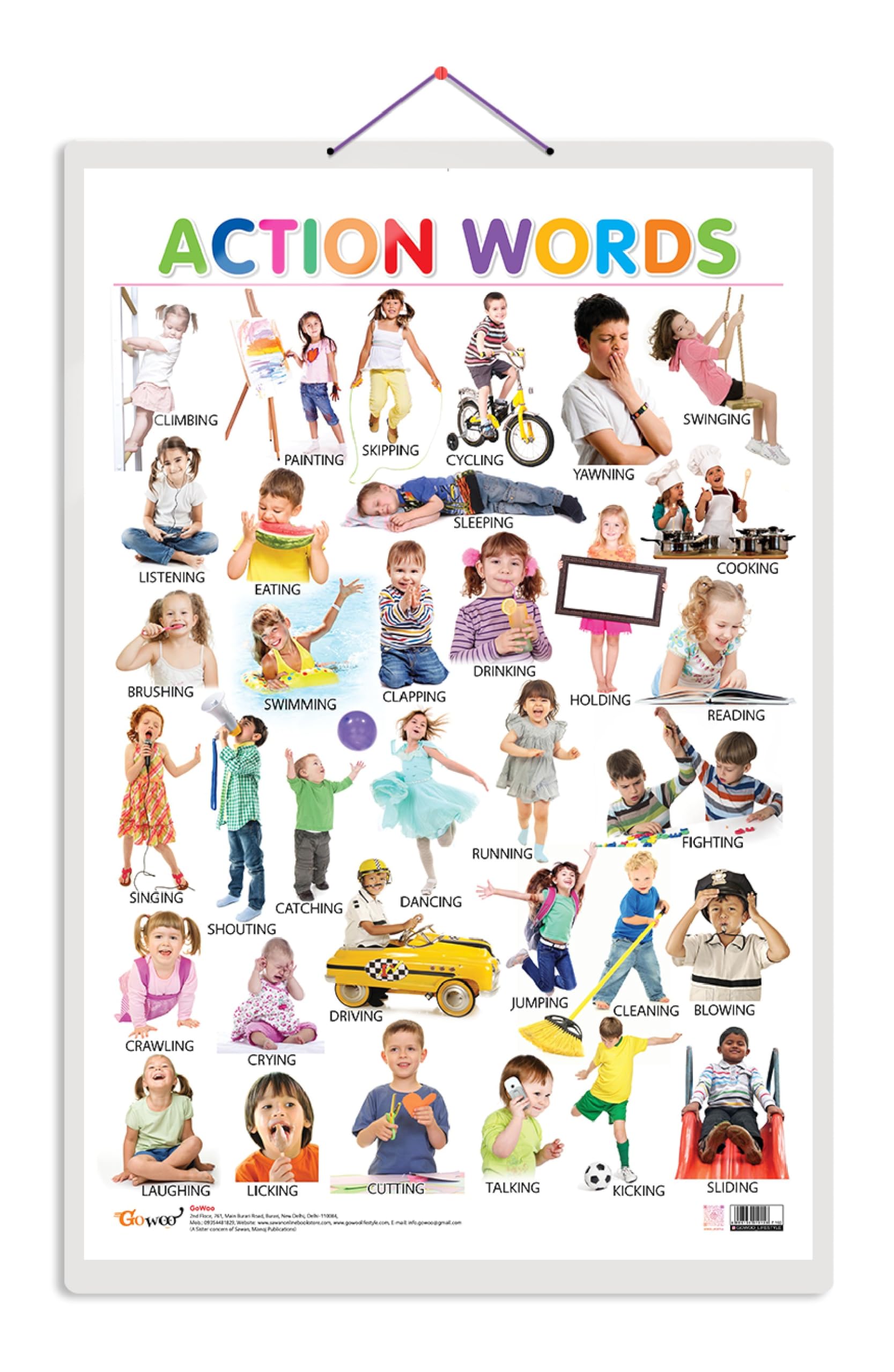 Actions Words [Wall Chart] Sawan