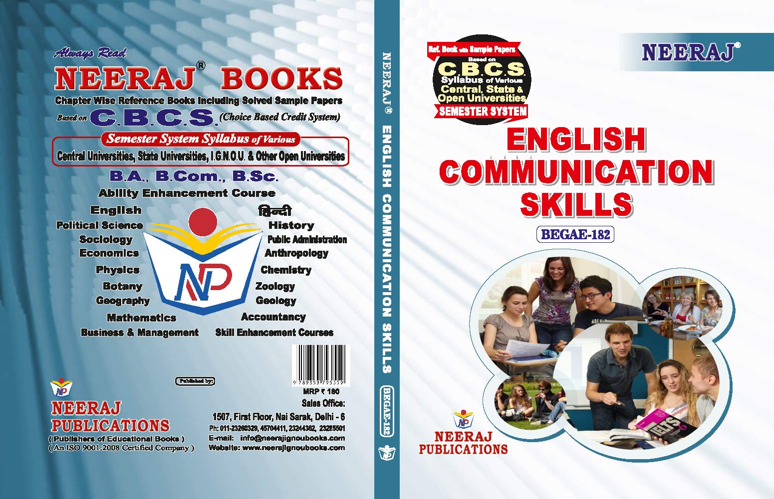 Neeraj Begae 182 English Communication Skills English Medium For Ba Ignou  Chapter Wise Help Book / Guide Including Many Sol