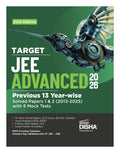 Disha Target Jee Advanced 2026  Previous 13 YearWise Solved Papers 1 & 2 (2013  2025) With 5 Mock Tests 20Th Edition | Answer