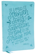 NKJV, Thinline Bible, Verse Art Cover Collection, Leathersoft, Teal, Red Letter, Comfort Print: Holy Bible, New King James Versi