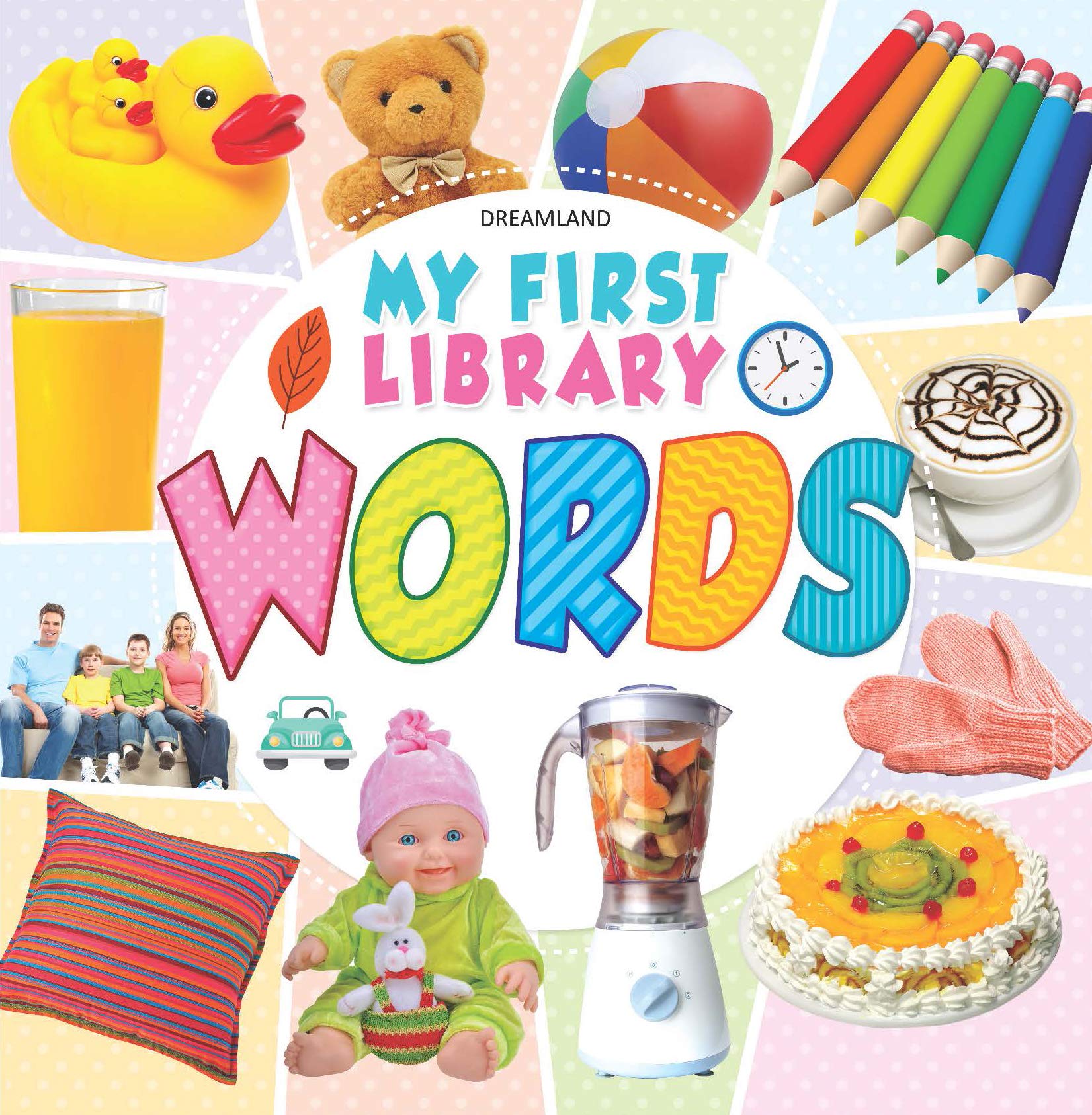 My First Library  Words Book for Kids Ages 14 | Early Learning Vocabulary Book with Colourful Pictures, Object Recognition & F