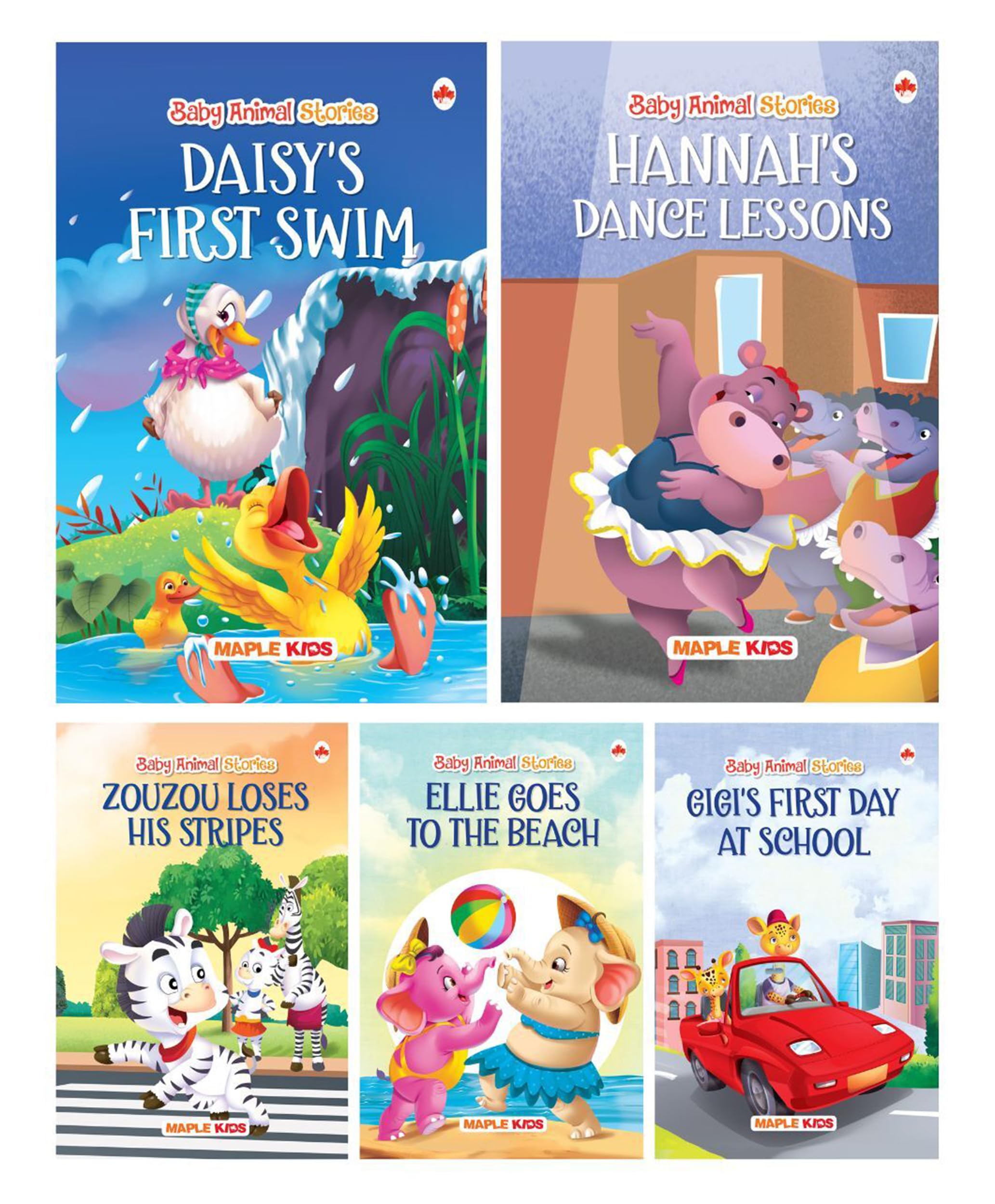 Story Books for Kids (Set of 5 Books) (Illustrated)  Baby Animal Stories  Bedtime Stories  Animal Stories for Kids  Moral St
