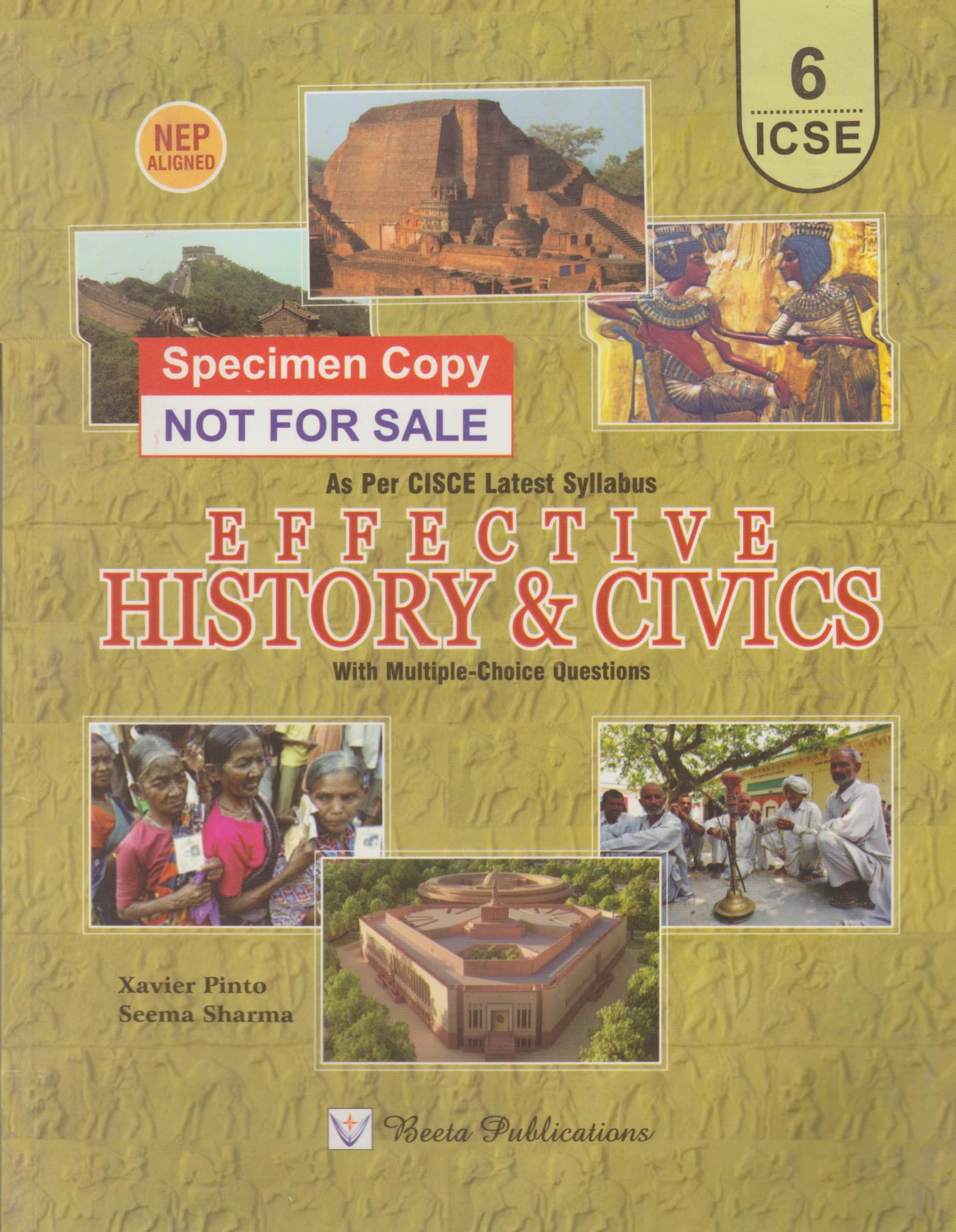 Effective History & Civics With Multiple Choice Questions For Icse Class 6 | As Per Cisce Latest Syllabus