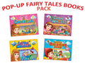 Pop Up Fairy Tales Pack  1 (Set of 4 Books: Cinderella, Snow White, Little Mermaid & Little Red Riding Hood) | 3D PopUp Story 