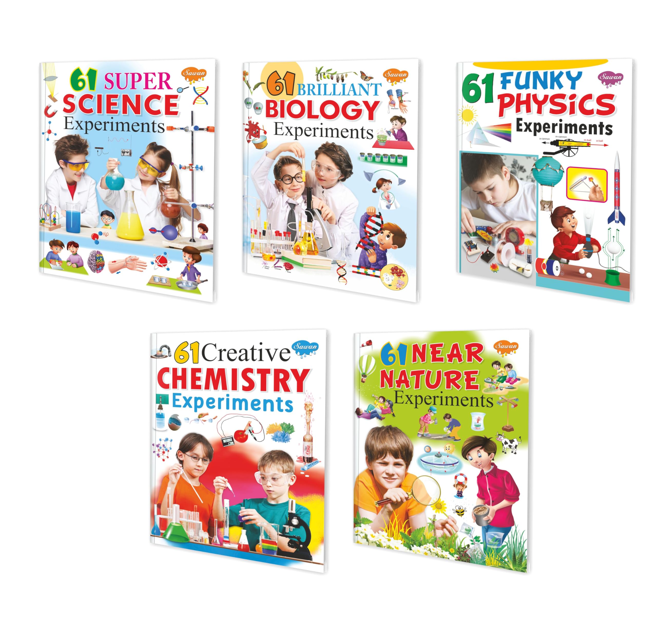 61 Science Experiment Complete Combo | Pack Of 5 Learning Experiment Books