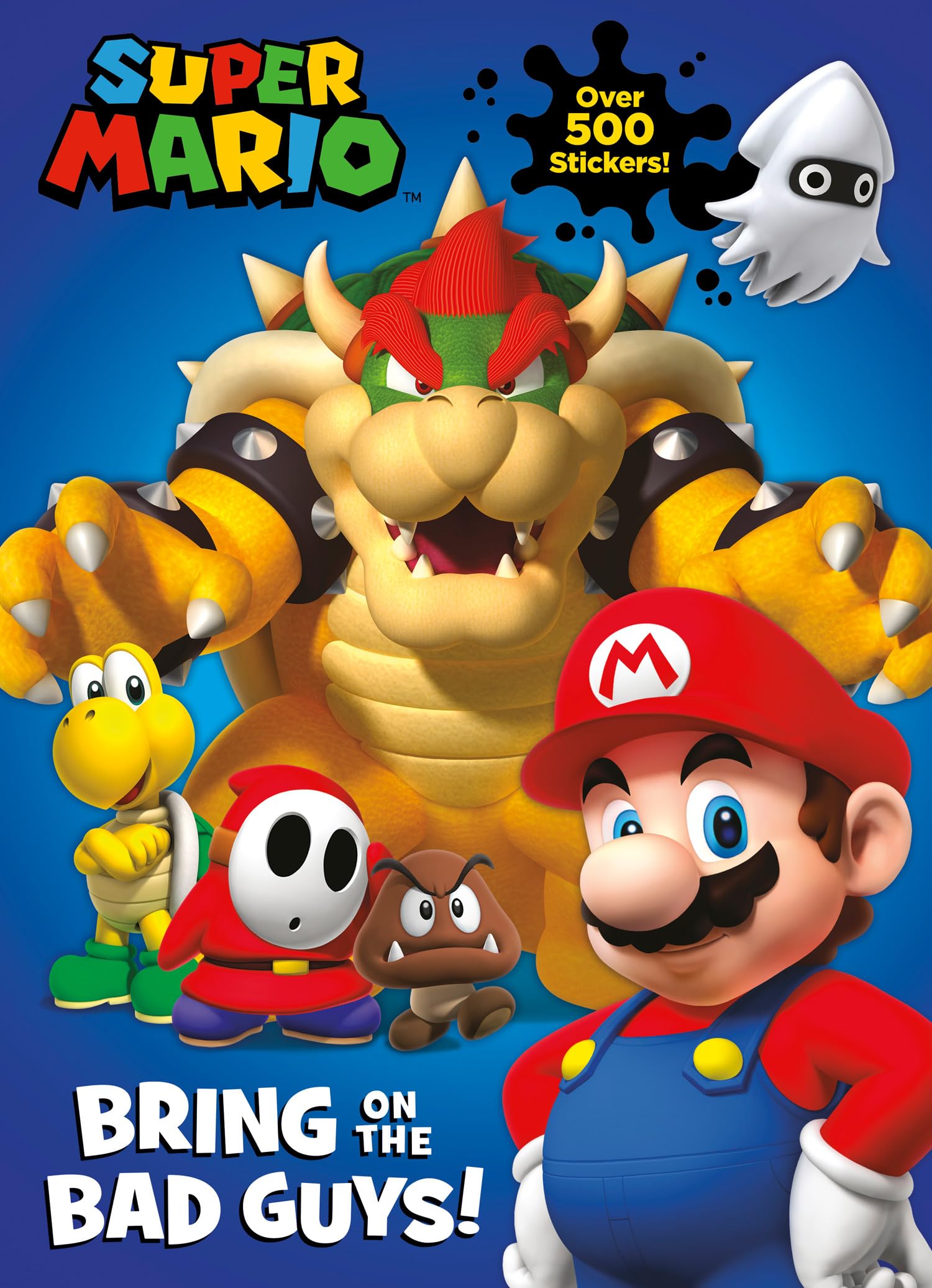 Official Super Mario: Bring On The Bad Guys: An Illustrated: An Illustrated Sticker Activity Book  Perfect For Kids And Fans Of 