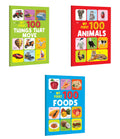 My First 100  Animals, Foods & Things that Move : Kids picture books combo, preschool learning set, toddler vocabulary pack, f