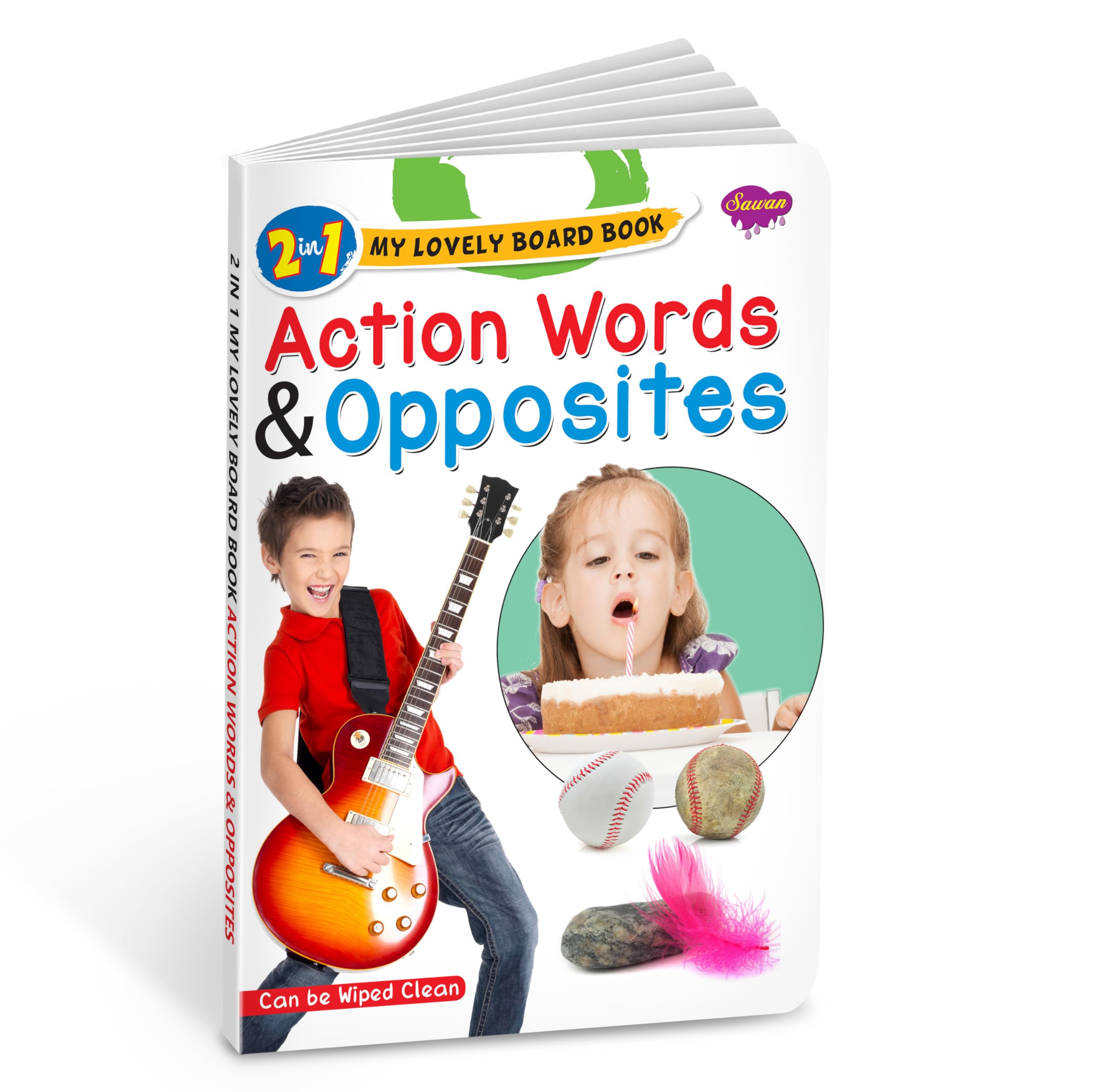 2 In 1 My Lovely Board Book | Action Words And Opposites