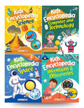 Kids Encyclopedia (Set of 4 Books) (Illustrated)  Science, Computer and Technology, Inventions and Discoveries, Space  Knowled