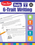EvanMoor Daily 6Trait Writing, Grade 5 Homeschool and Classroom Resource Workbook, Reproducible Worksheets, Teaching Edition, 