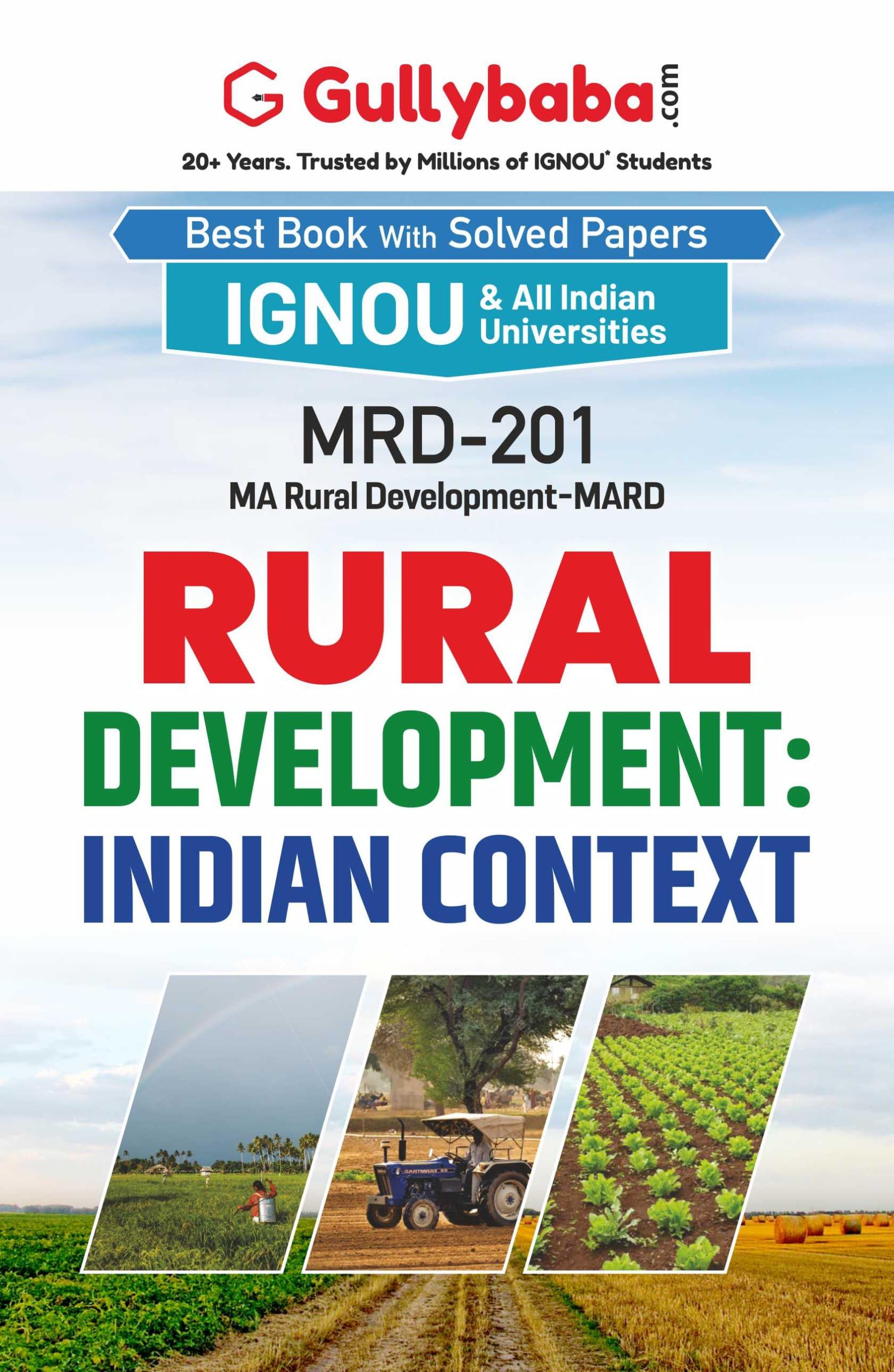 Gullybaba IGNOU MA 1st Sem MRD201 Rural Development : Indian Context in English