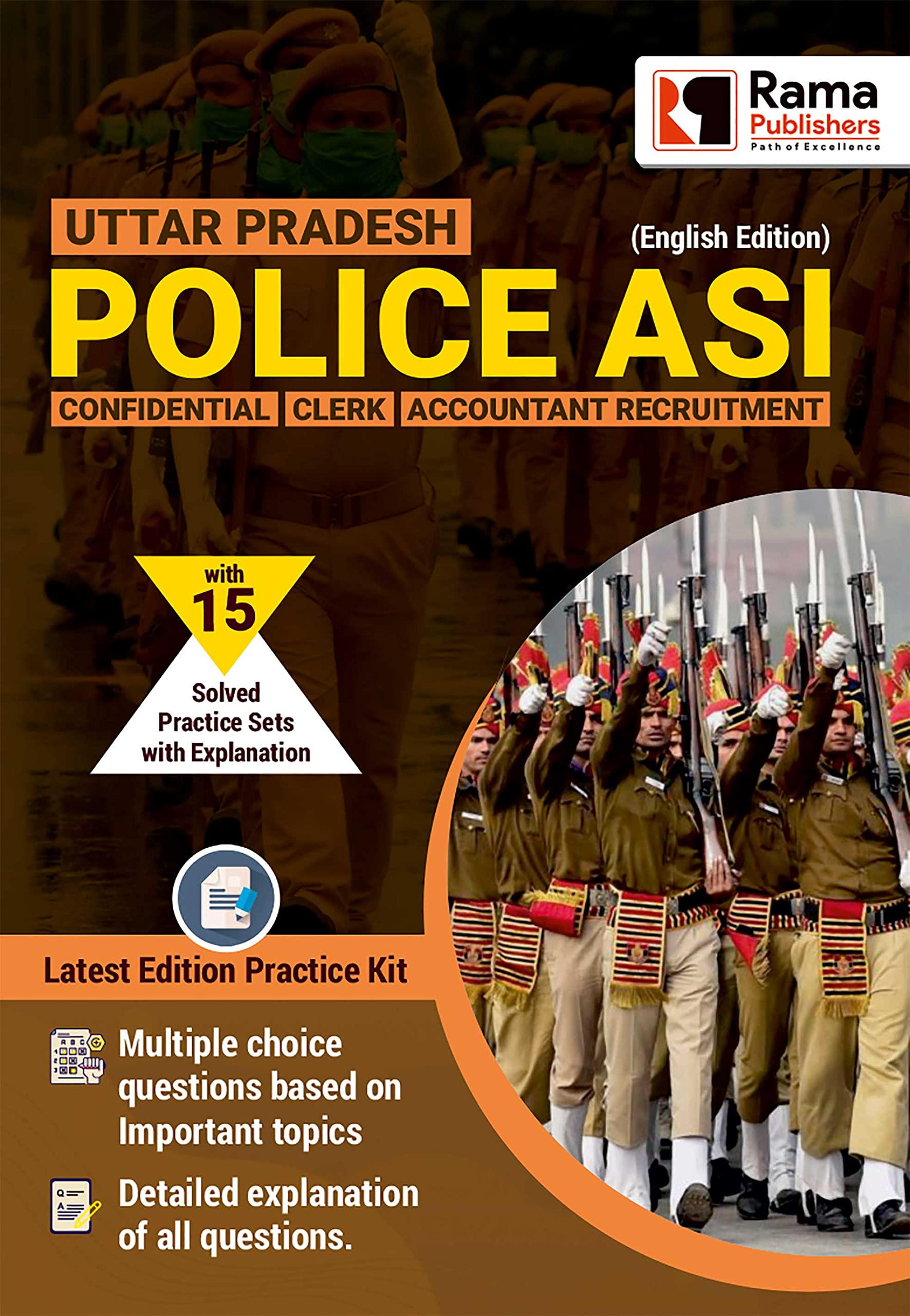 UP Police ASI Confidential / Clerk / Accountant Recruitment 2021 | 15 Practice Sets and Solved Papers Book for 2021 Exam with La