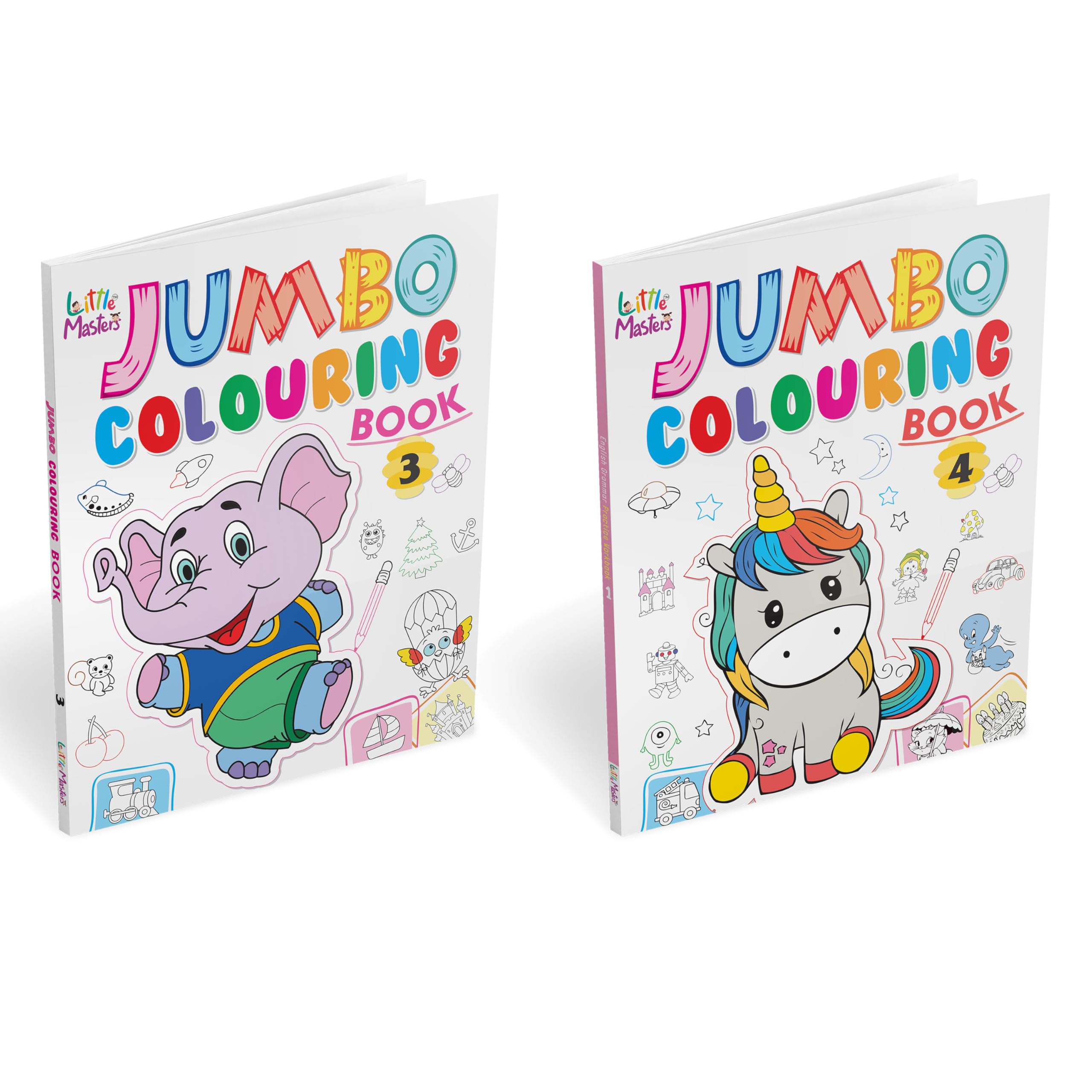 Jumbo Colouring Books | Early Learning ChildrenS Copy Colouring Book (Pack Of 2)